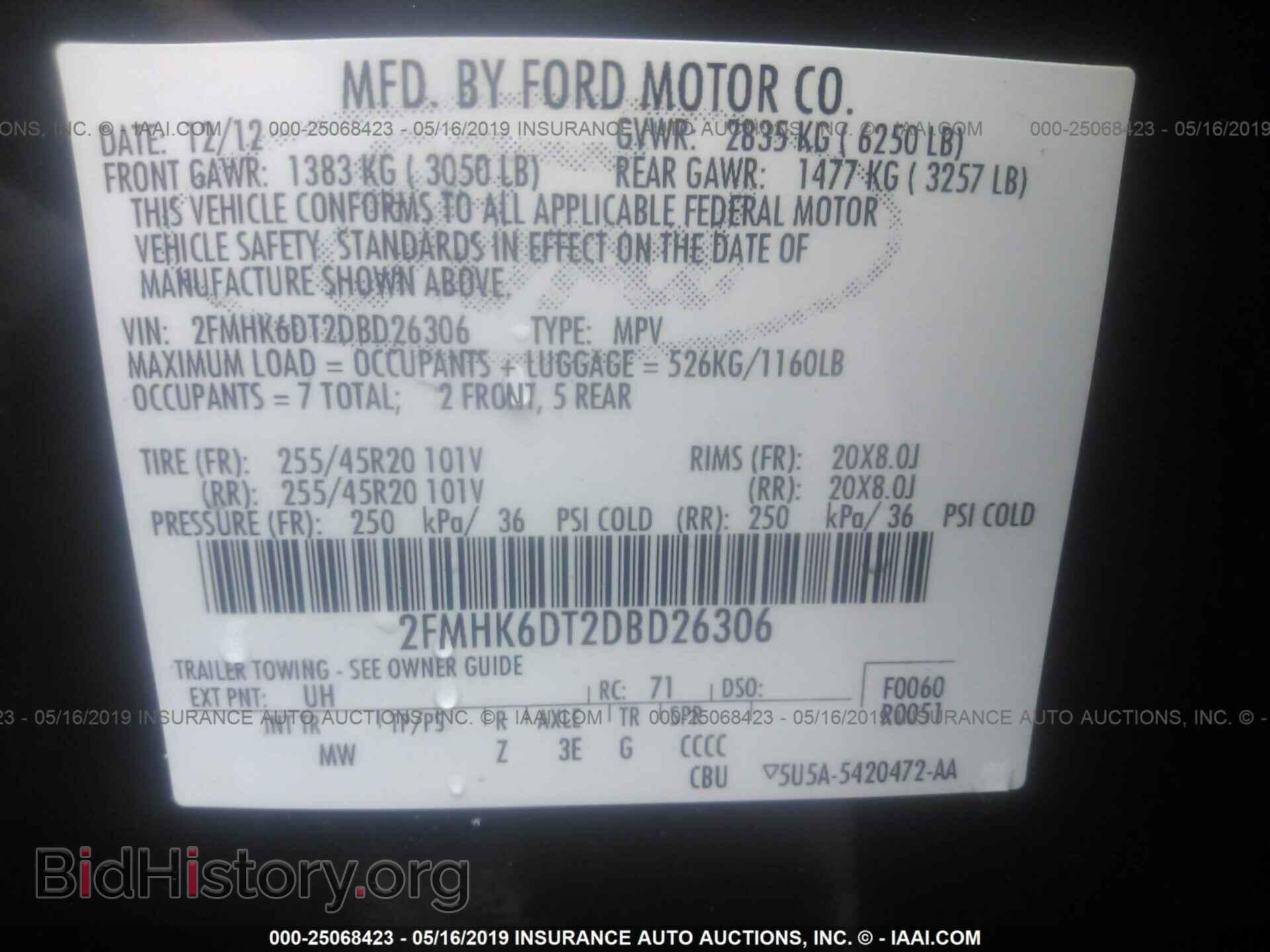 2013 FORD FLEX - VIN: 2FMHK6DT2DBD26306 - Photo 9