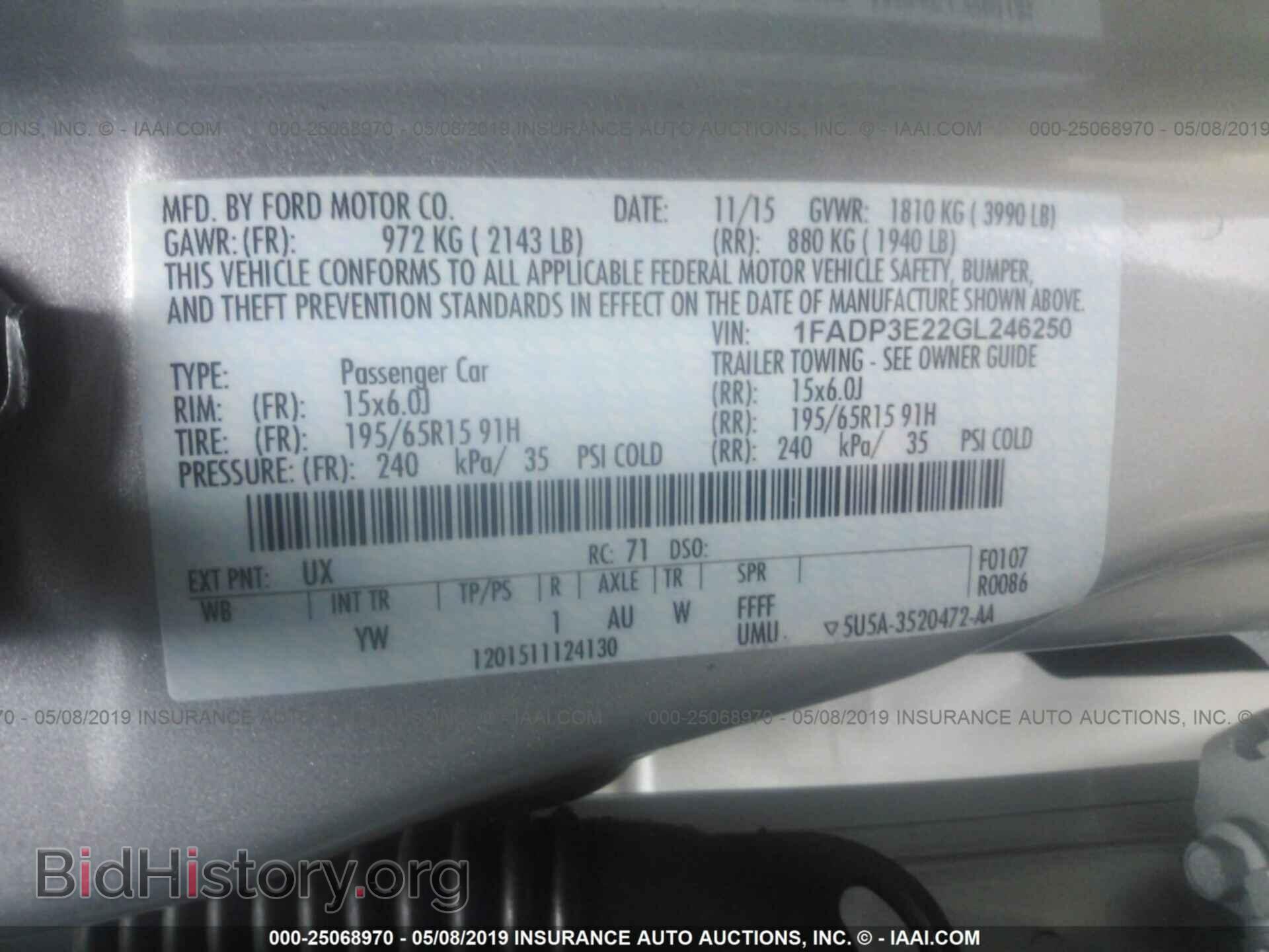 2016 FORD FOCUS - VIN: 1FADP3E22GL246250 - Photo 9
