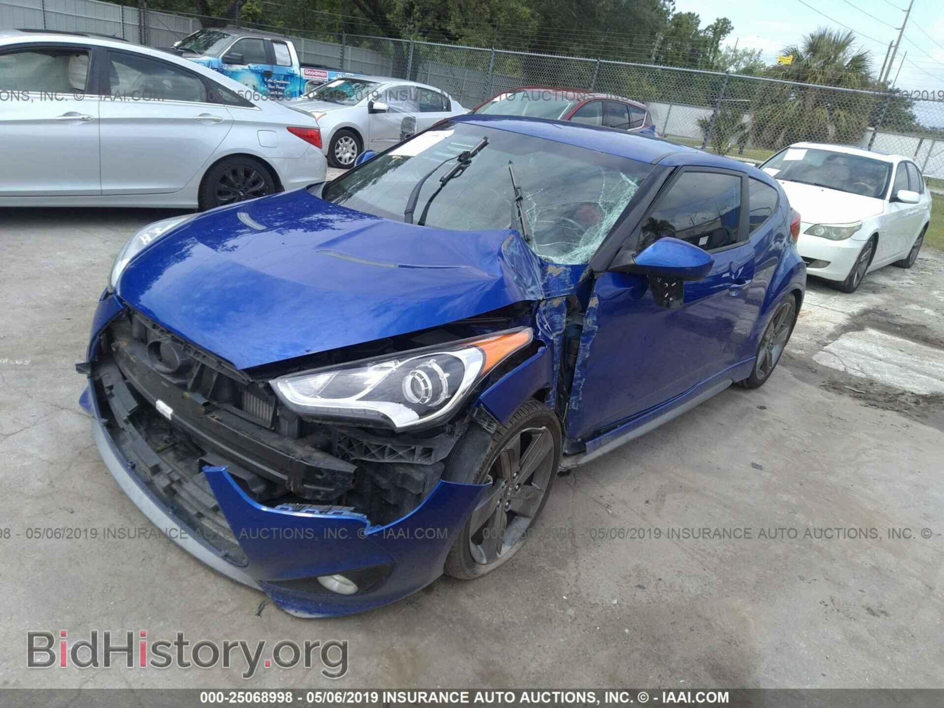 2014 HYUNDAI VELOSTER - VIN: KMHTC6AEXEU204270 - Фото 2