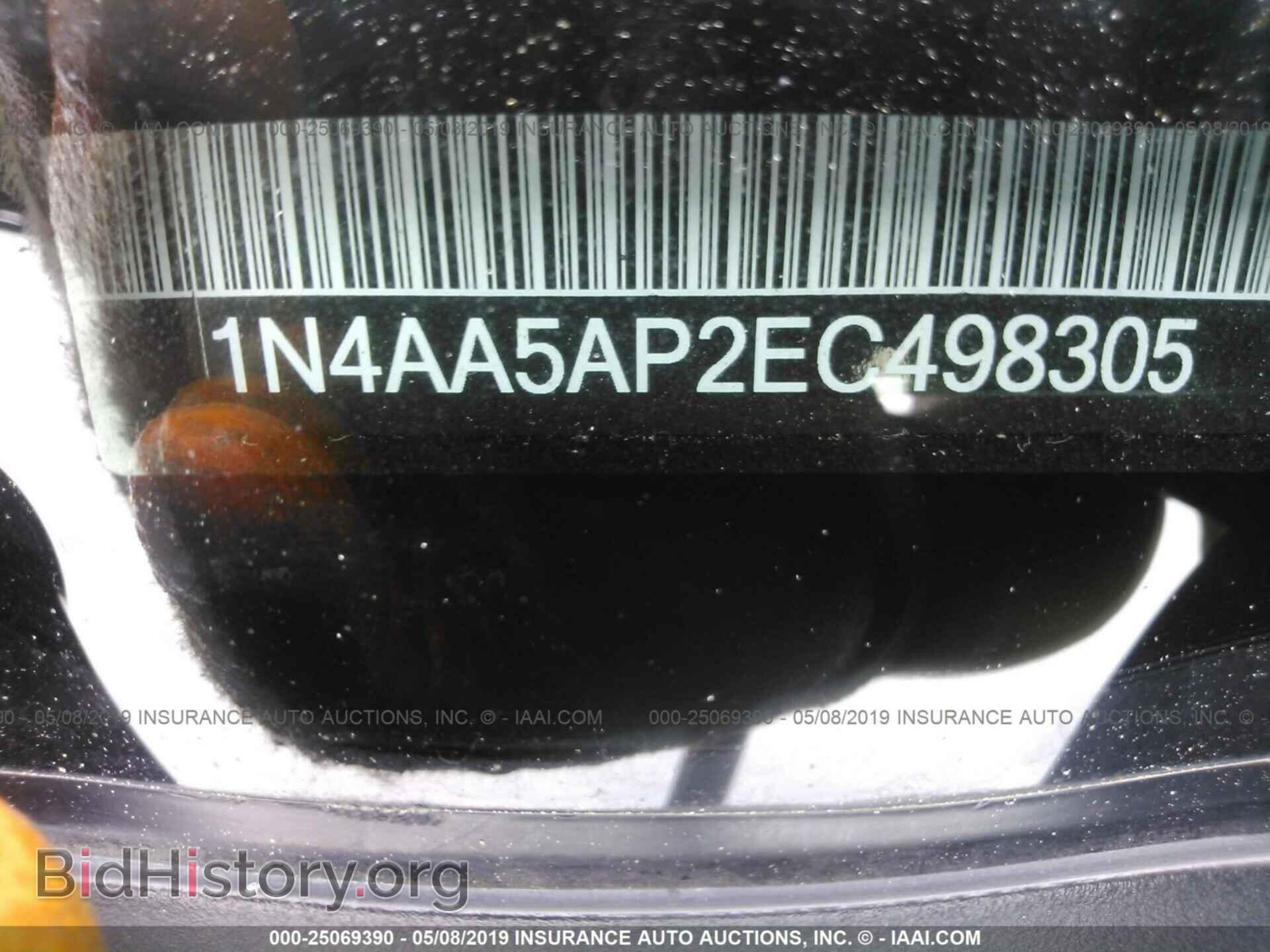 2014 NISSAN MAXIMA - VIN: 1N4AA5AP2EC498305 - Фото 9