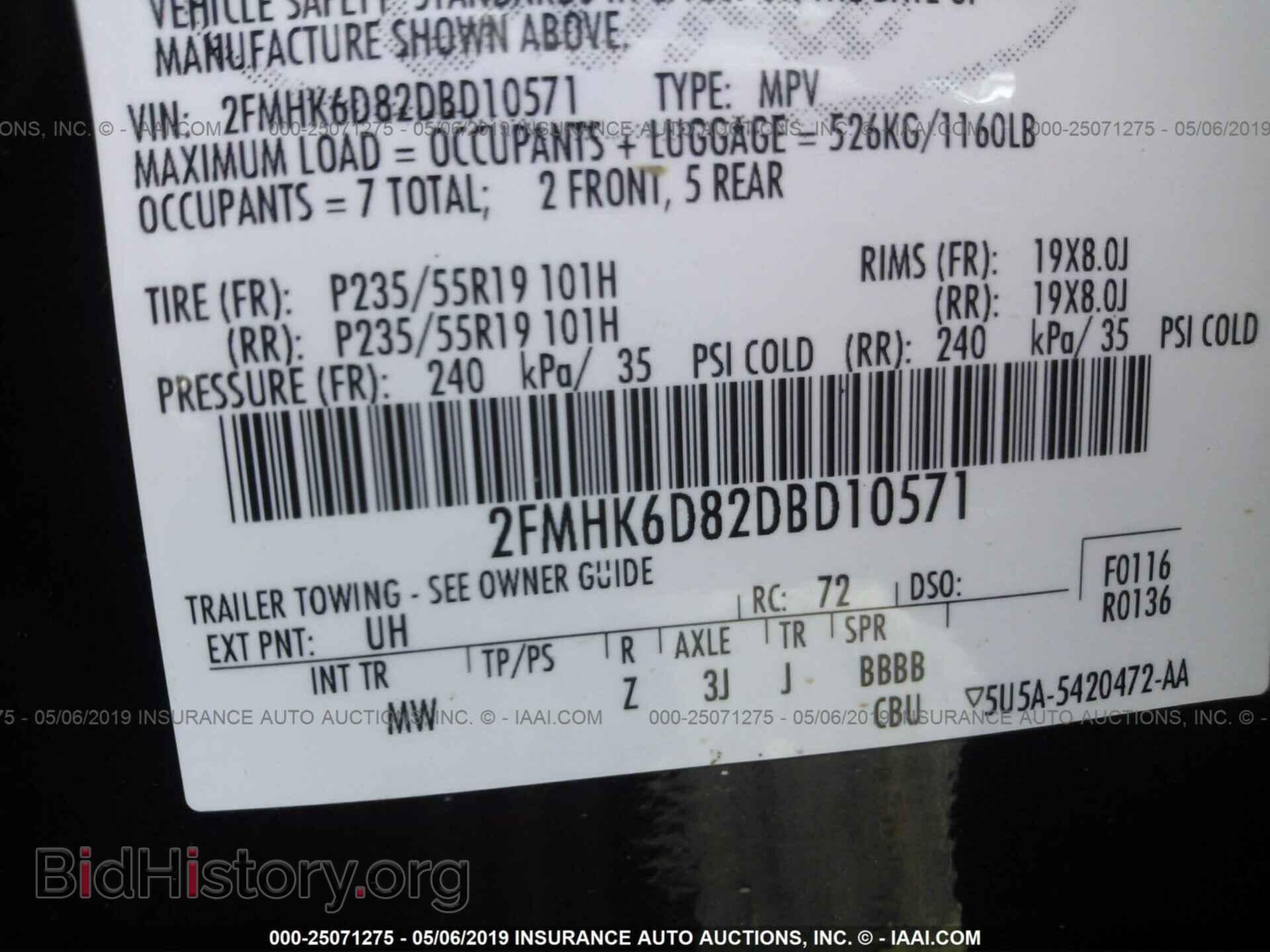 2013 FORD FLEX - VIN: 2FMHK6D82DBD10571 - Photo 9
