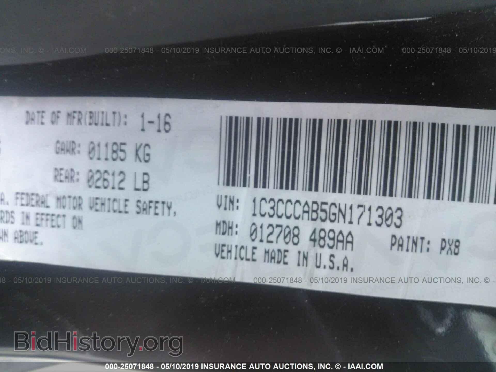 2016 CHRYSLER 200 - VIN: 1C3CCCAB5GN171303 - Photo 9