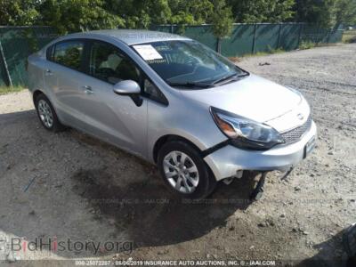 2016 Kia RIO LX, silver — VIN KNADM4A36G6532945, IAAI