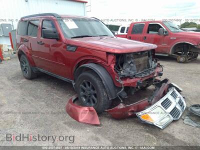 2008 Dodge NITRO, красный — VIN 1D8GU28K38W105033, IAAI