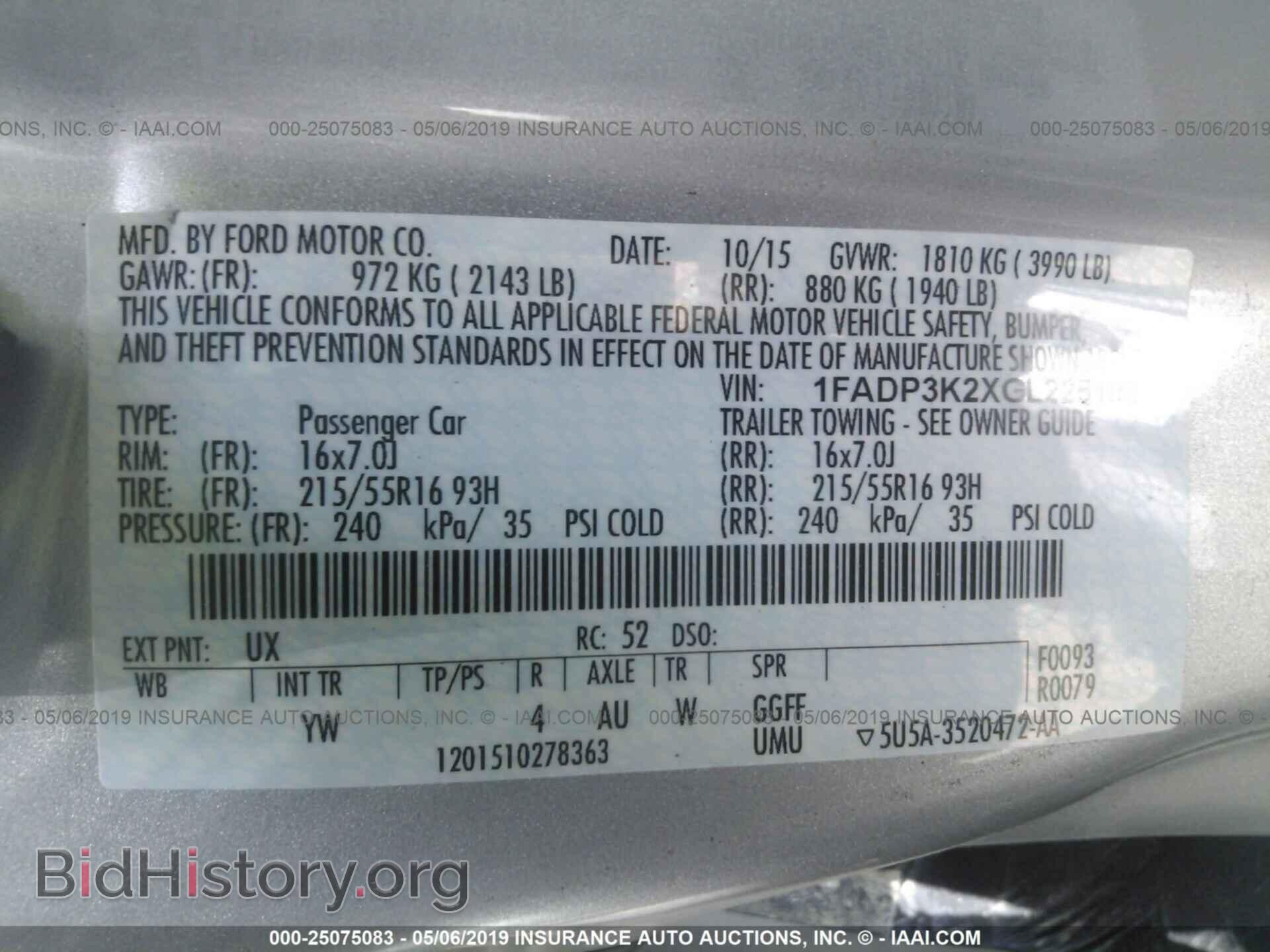 2016 FORD FOCUS - VIN: 1FADP3K2XGL225103 - Photo 9