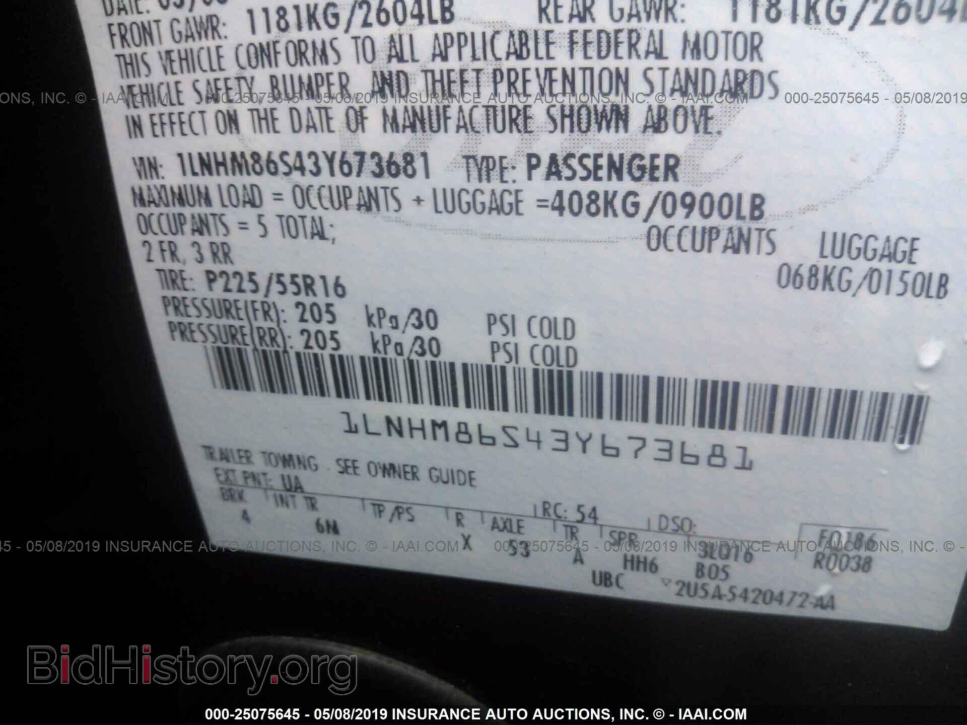 2003 LINCOLN LS - VIN: 1LNHM86S43Y673681 - Photo 9