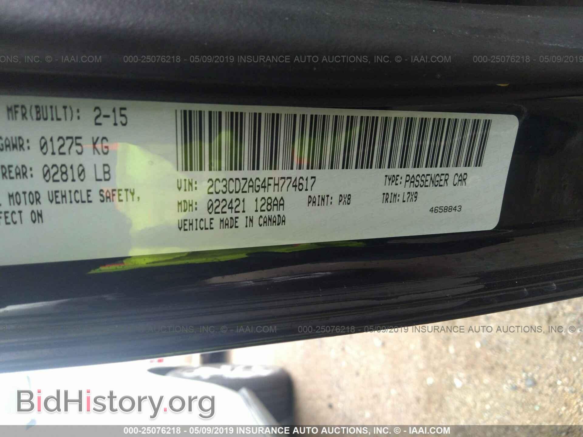 2015 DODGE CHALLENGER - VIN: 2C3CDZAG4FH774617 - Фото 9