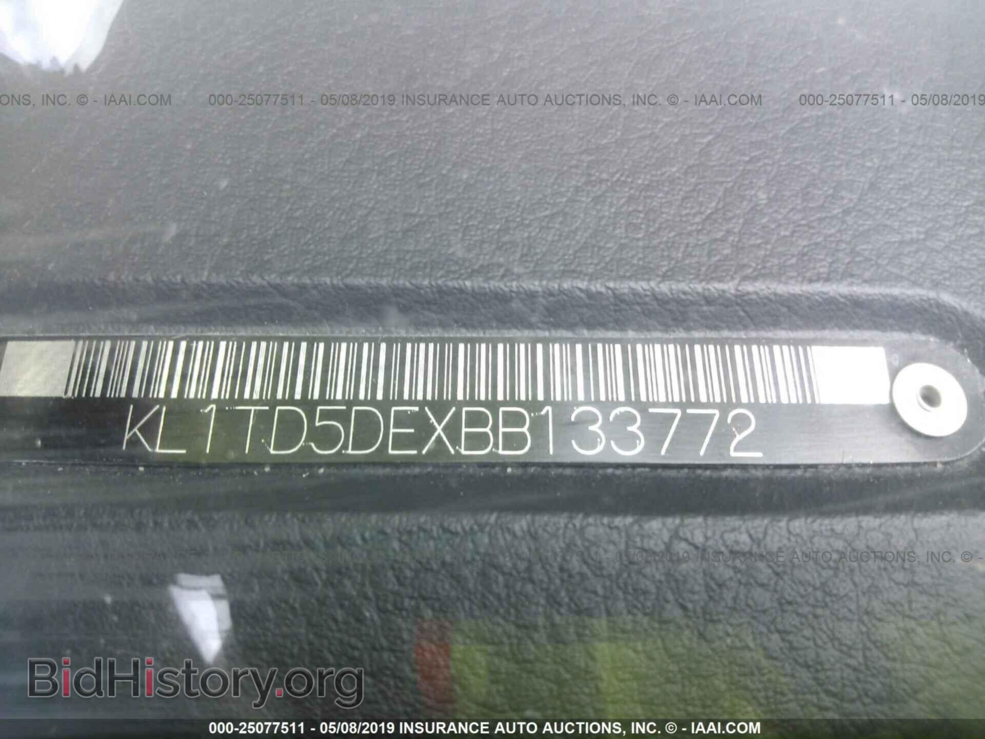 2011 CHEVROLET AVEO - VIN: KL1TD5DEXBB133772 - Фото 9