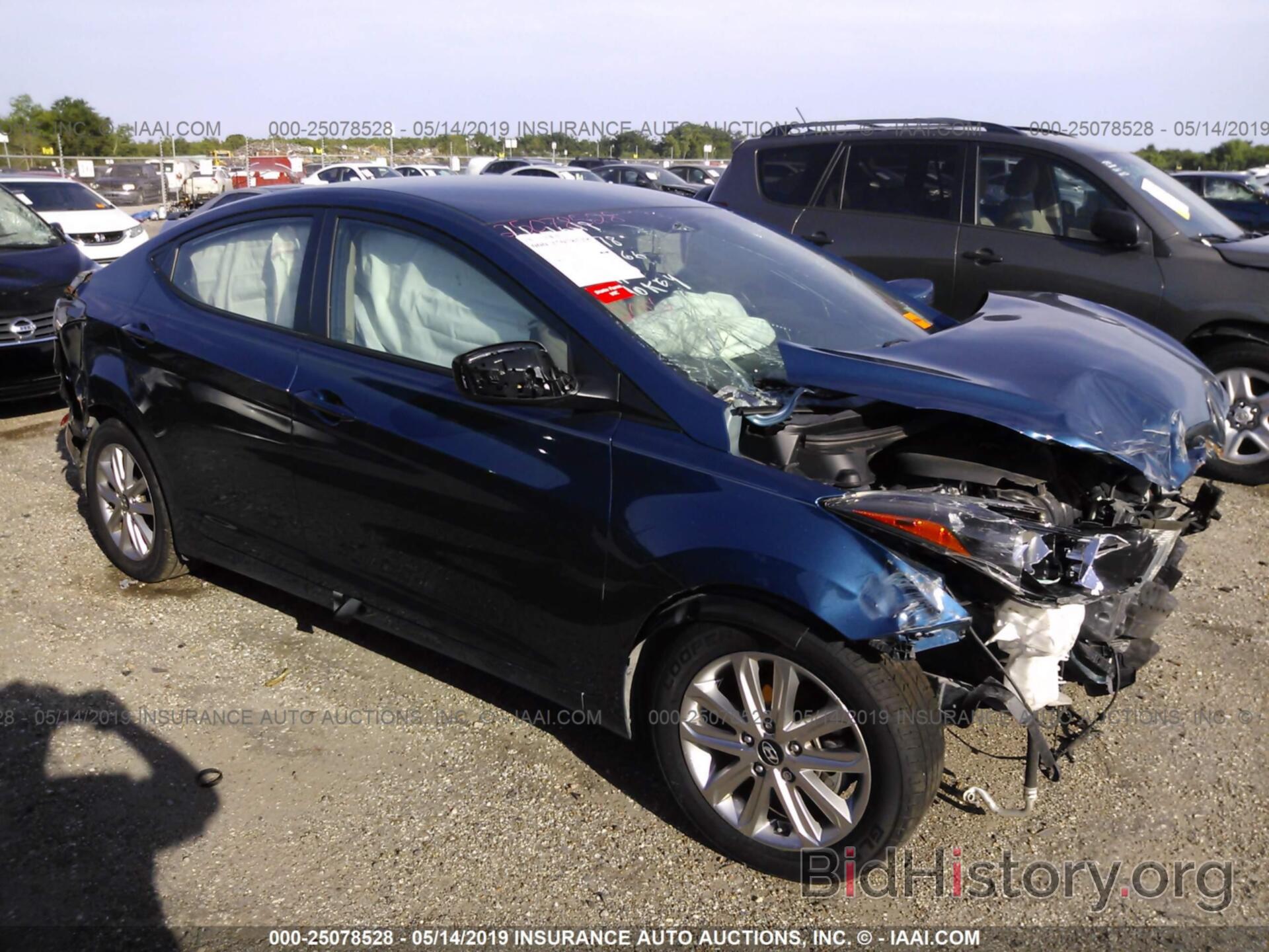 Photo KMHDH4AE7GU606566 - HYUNDAI ELANTRA 2016