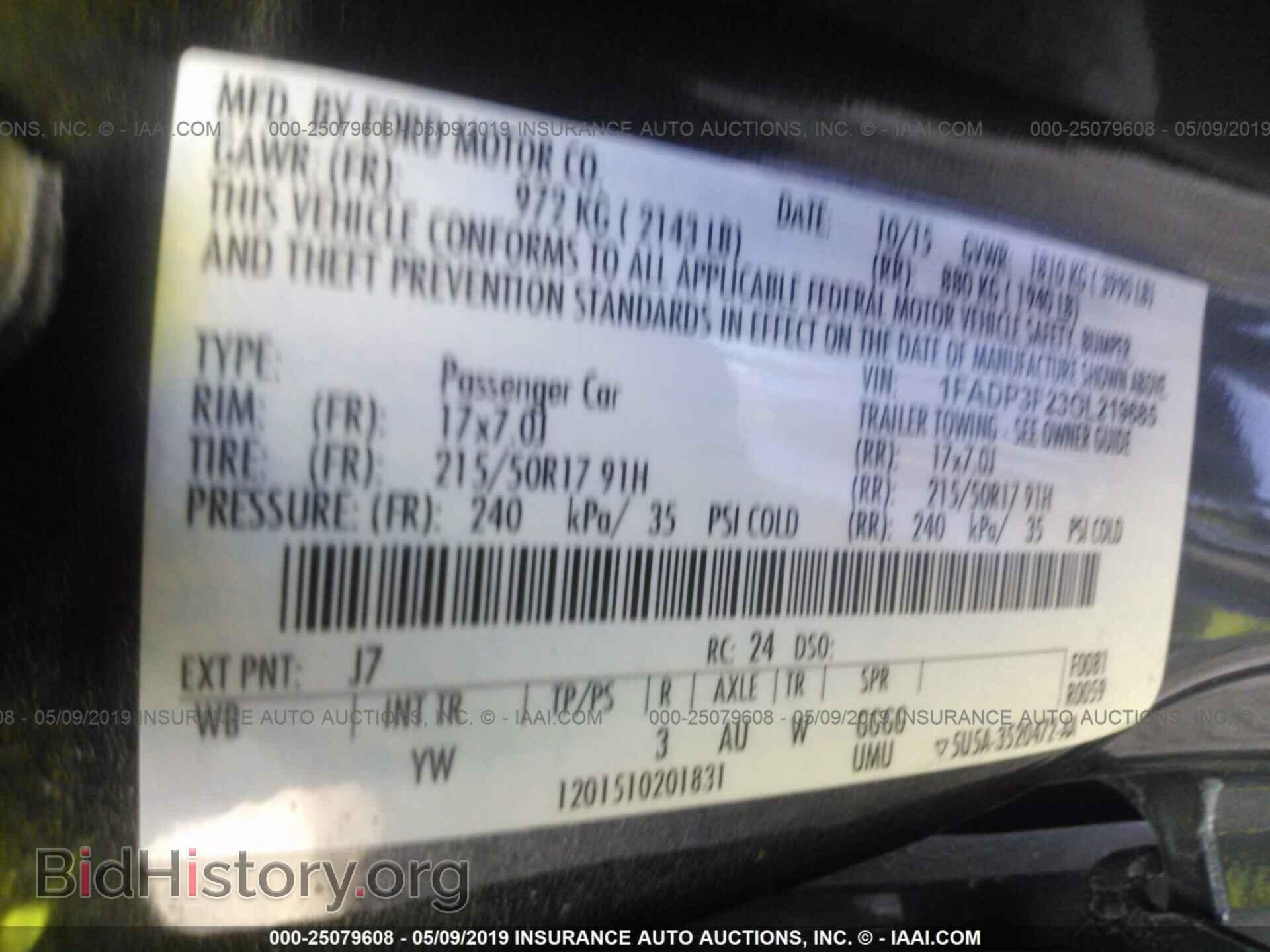 2016 FORD FOCUS - VIN: 1FADP3F23GL219685 - Photo 9