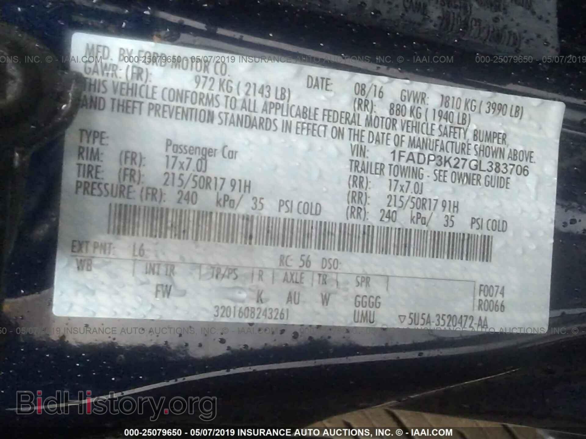 2016 FORD FOCUS - VIN: 1FADP3K27GL383706 - Photo 9