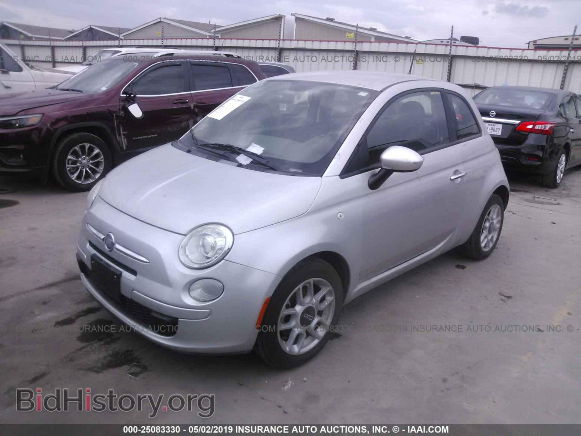 2013 FIAT 500 - VIN: 3C3CFFAR3DT511405 - Фото 2