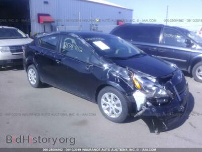 2014 Kia RIO, черный — VIN KNADM4A30E6402477, IAAI