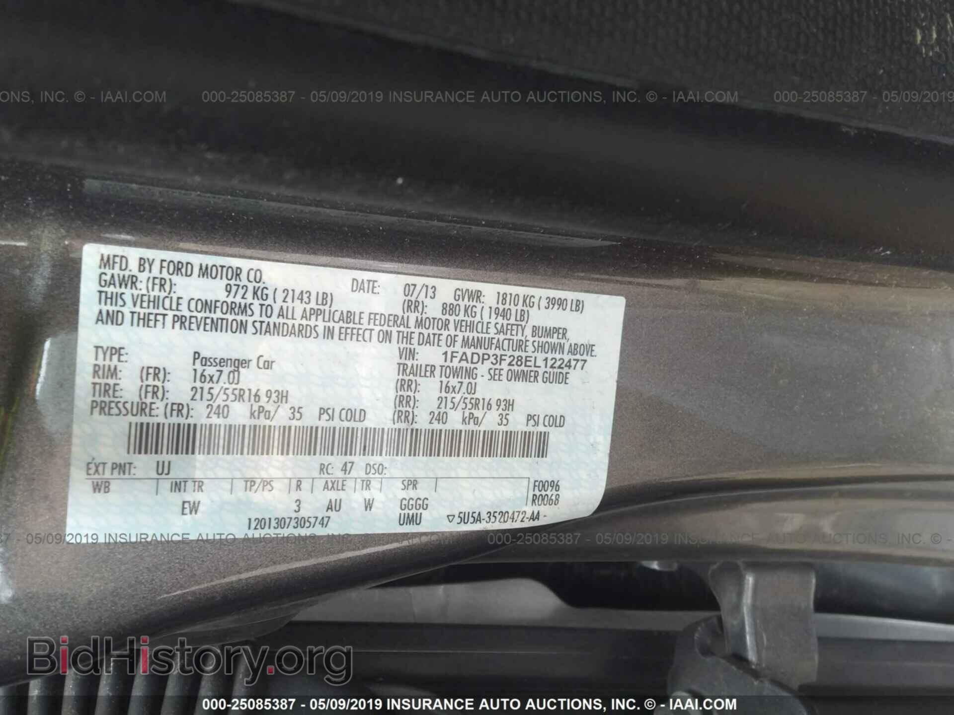 2014 FORD FOCUS - VIN: 1FADP3F28EL122477 - Photo 9
