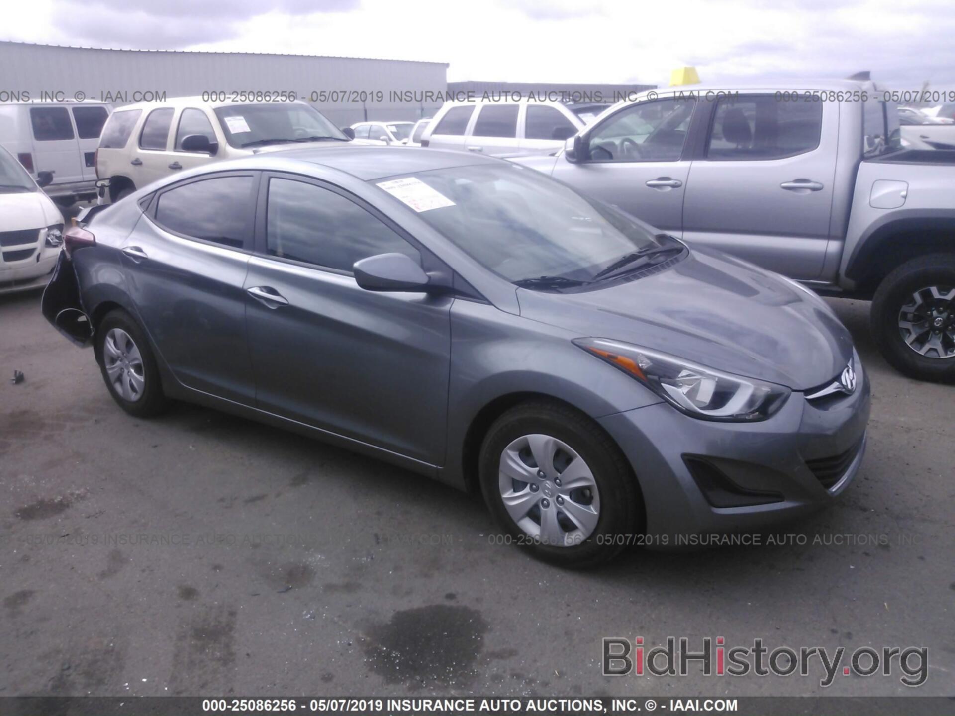 Photo KMHDH4AE4GU634910 - HYUNDAI ELANTRA 2016