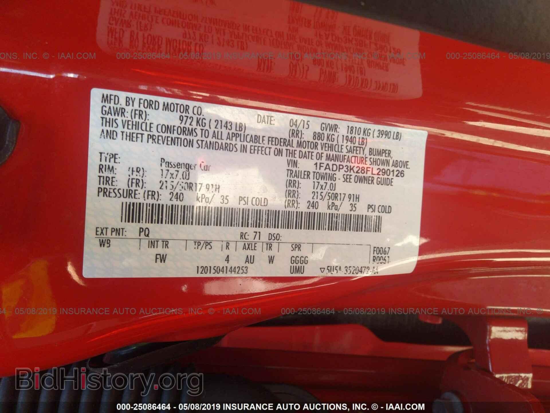 2015 FORD FOCUS - VIN: 1FADP3K28FL290126 - Photo 9
