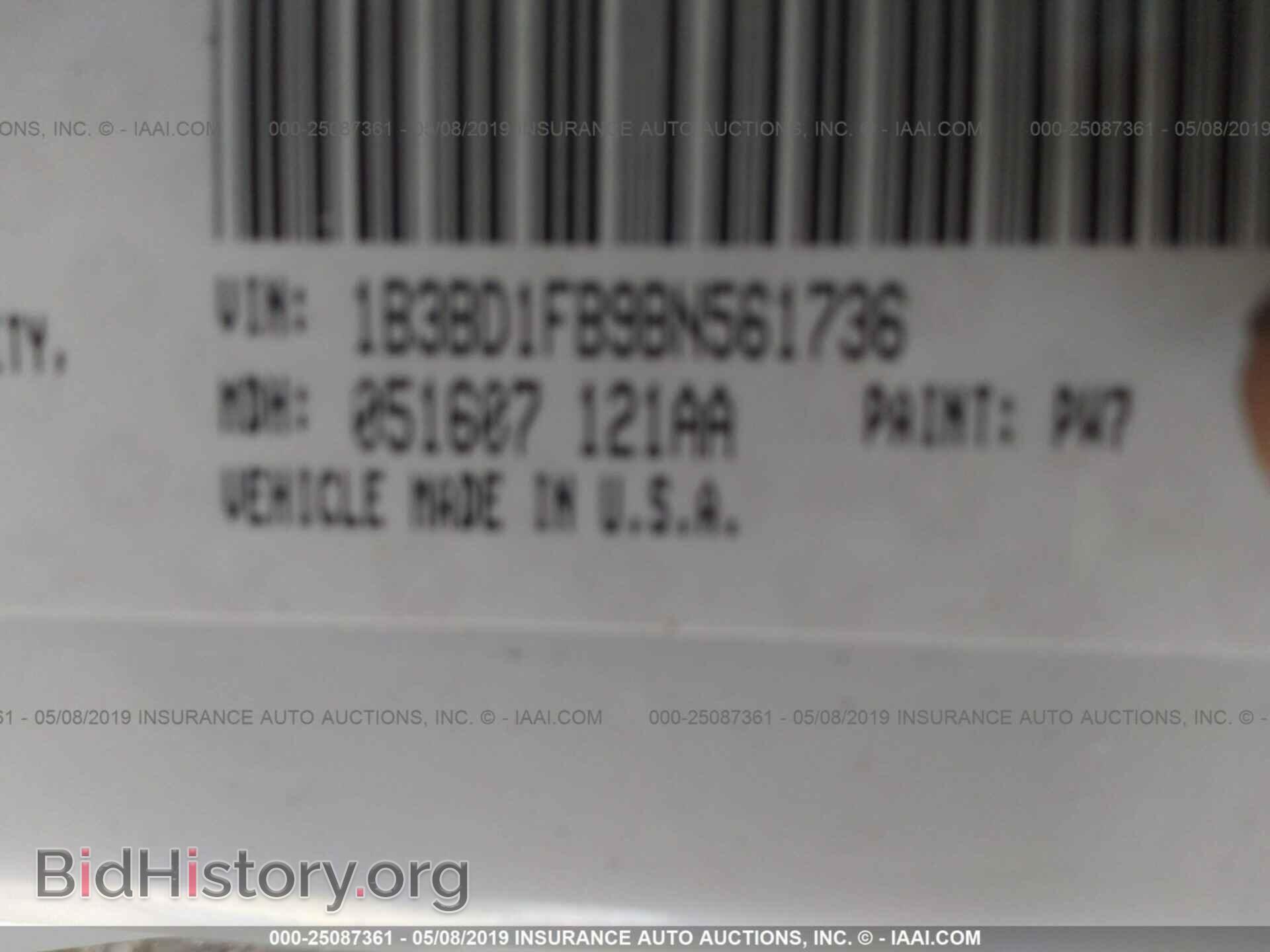 2011 DODGE AVENGER - VIN: 1B3BD1FB9BN561736 - Фото 9