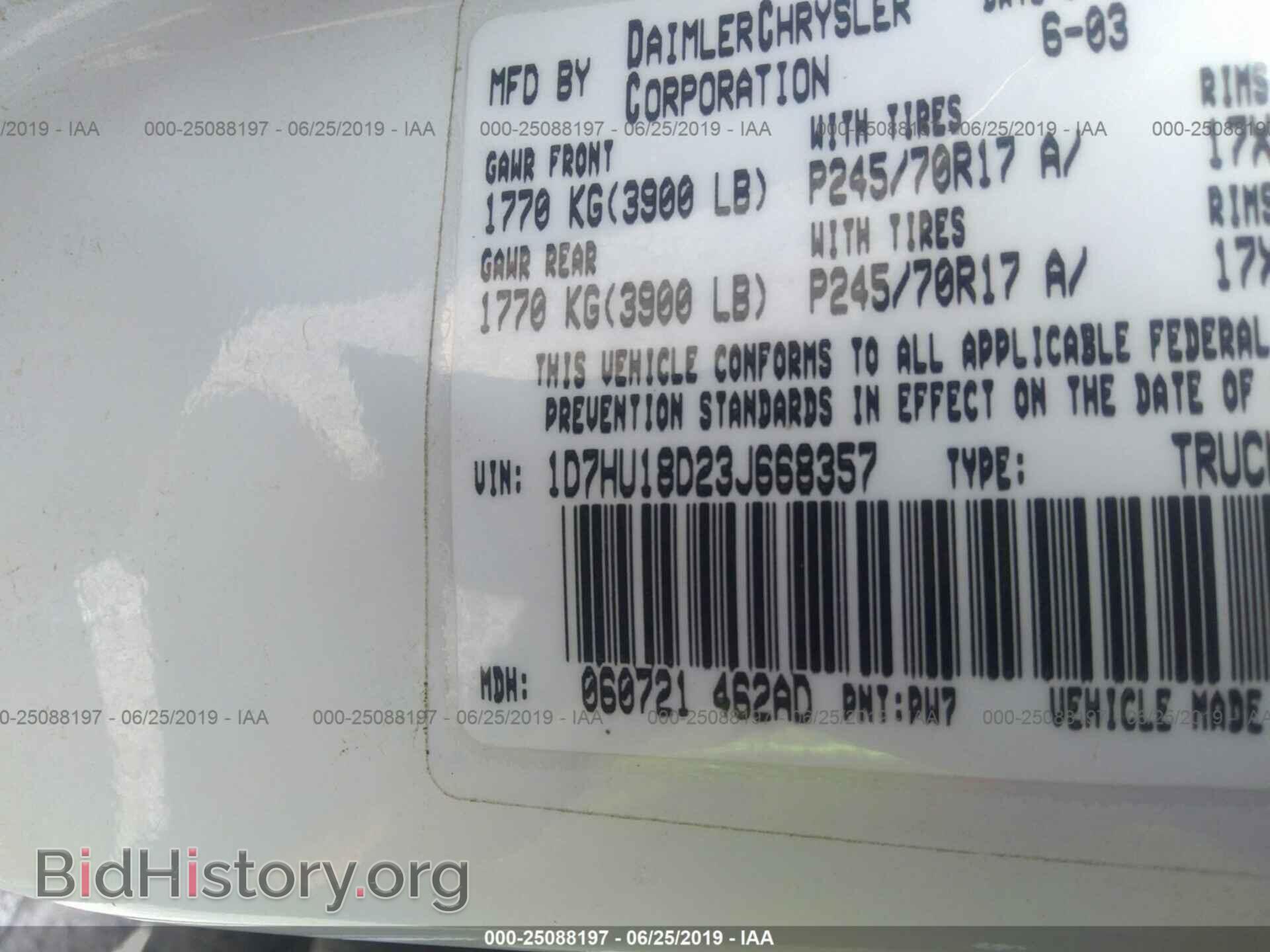 2003 DODGE RAM 1500 - VIN: 1D7HU18D23J668357 - Photo 9