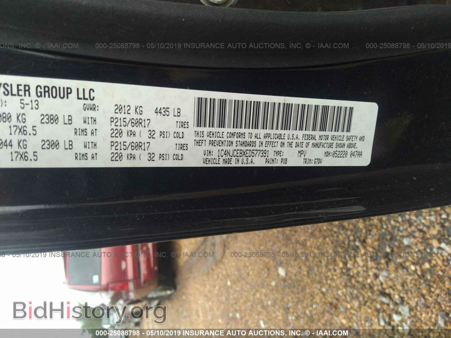 2014 JEEP COMPASS - VIN: 1C4NJCEBXED577391 - Photo 9