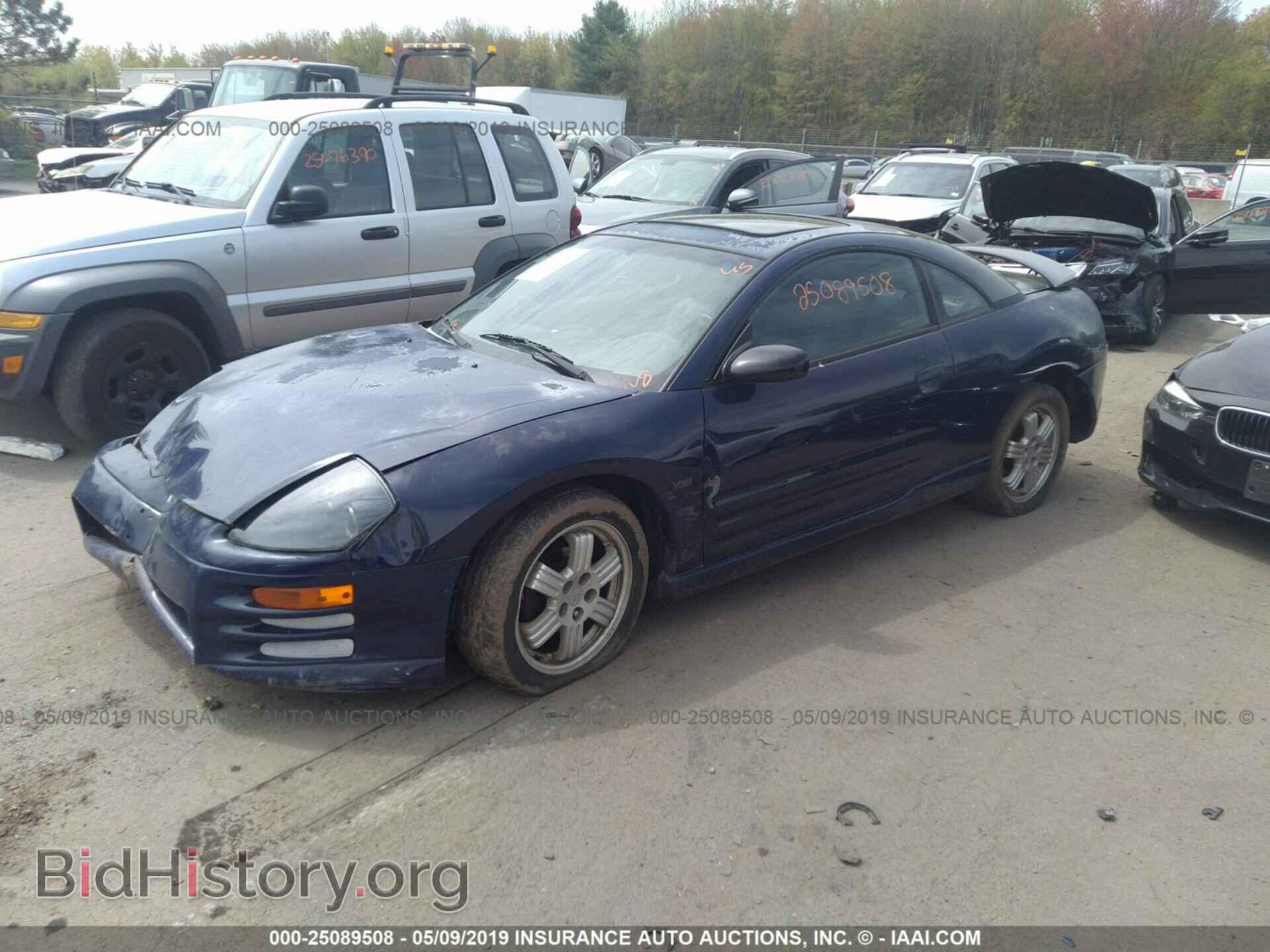 2000 MITSUBISHI ECLIPSE - VIN: 4A3AC84L1YE166814 - Фото 2