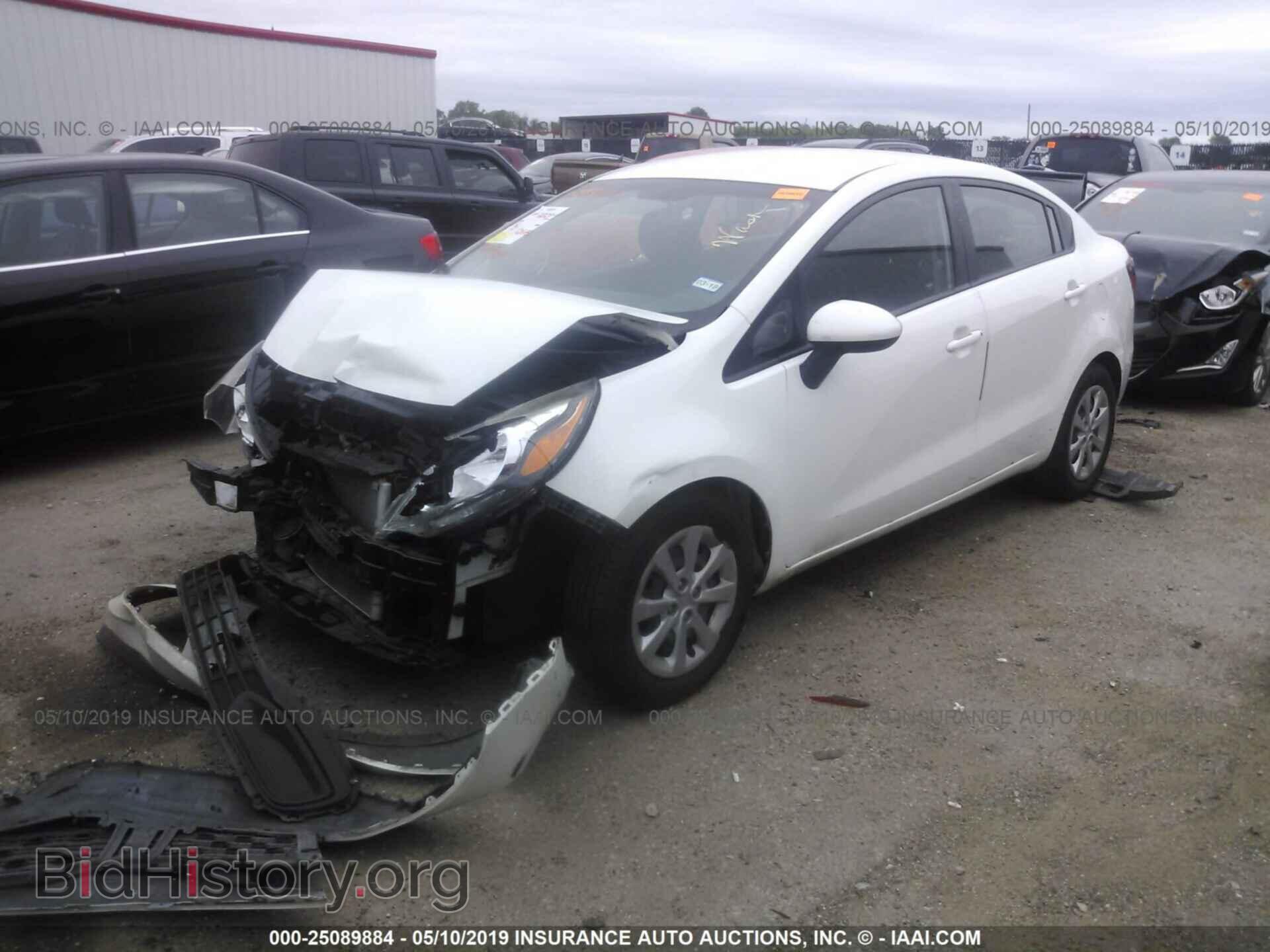 2014 KIA RIO - VIN: KNADM4A38E6351651 - Фото 2