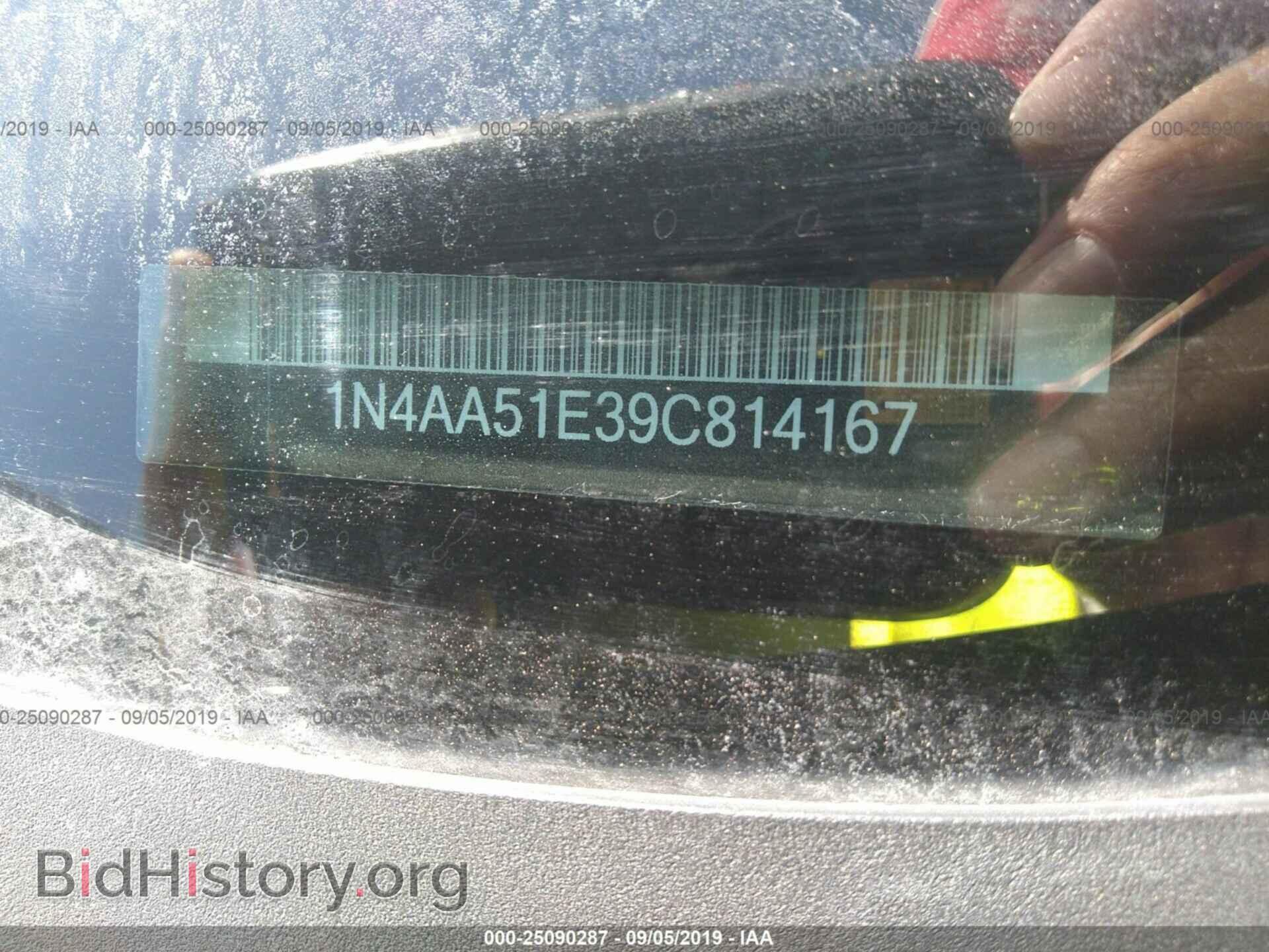 2009 NISSAN MAXIMA - VIN: 1N4AA51E39C814167 - Фото 9