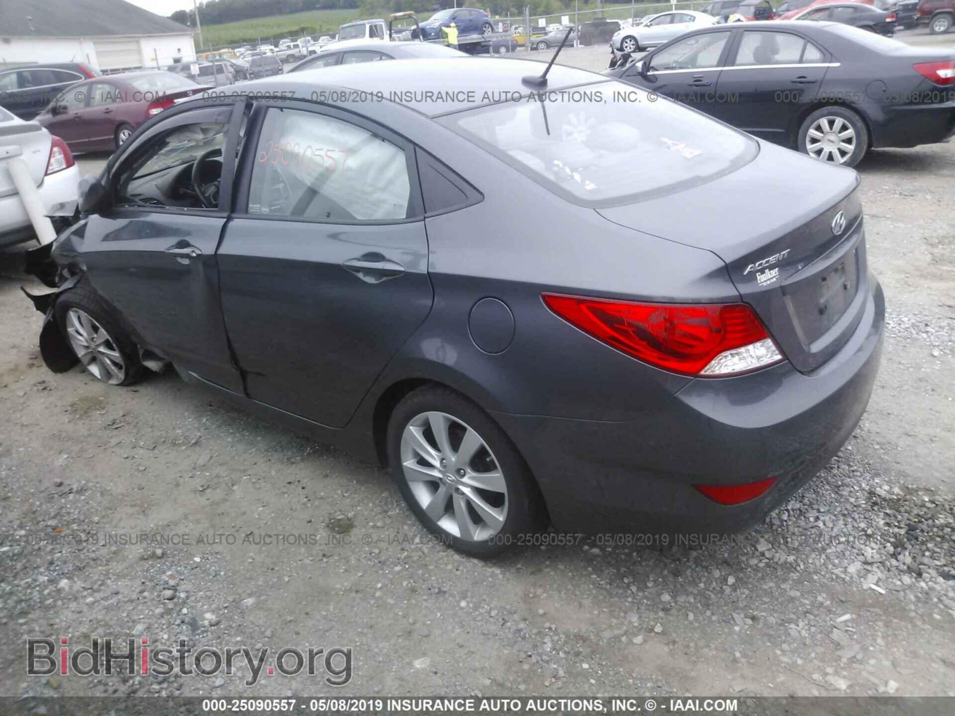 2012 HYUNDAI ACCENT - VIN: KMHCU4AE9CU186861 - Фото 3