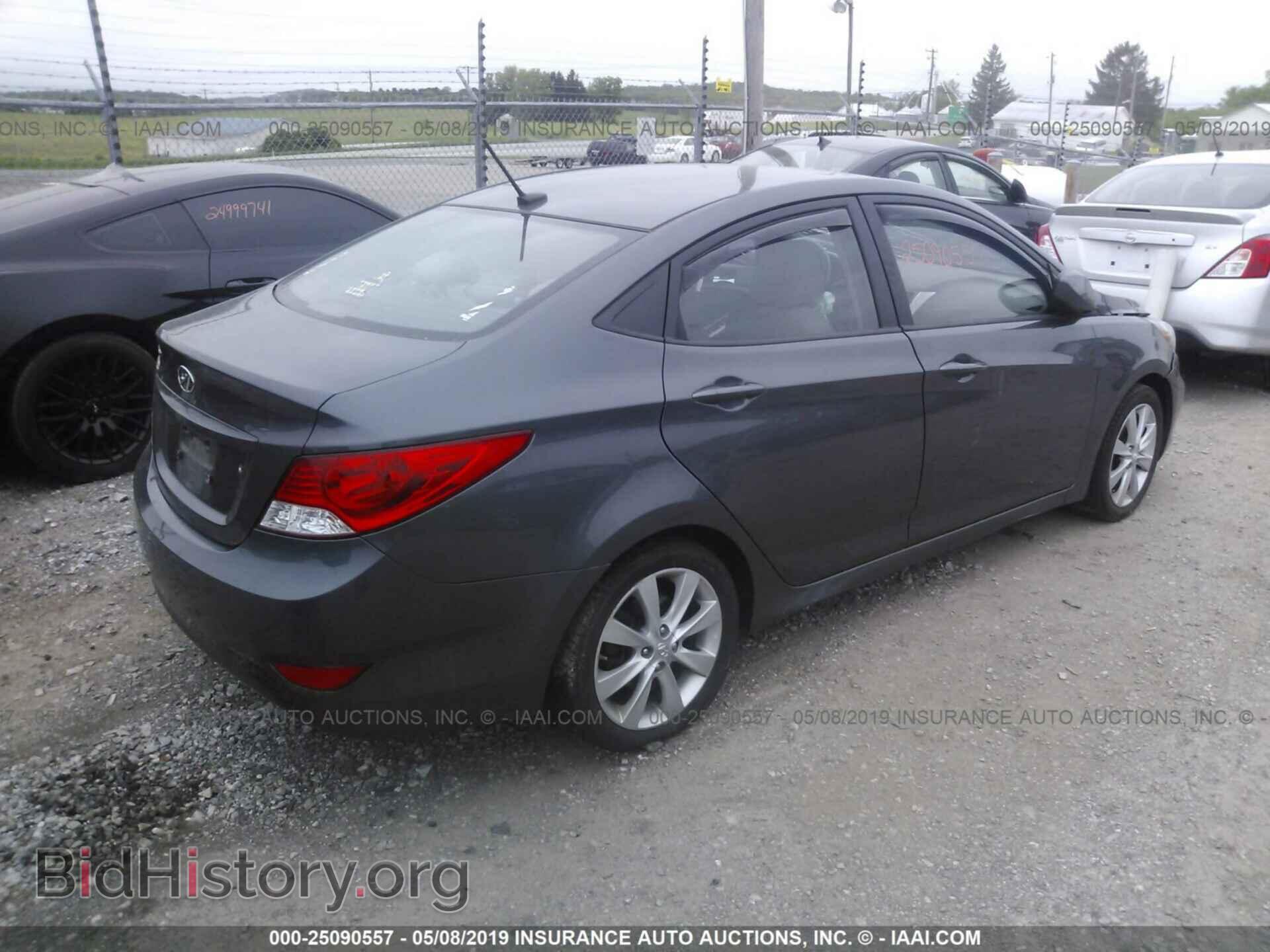 2012 HYUNDAI ACCENT - VIN: KMHCU4AE9CU186861 - Фото 4