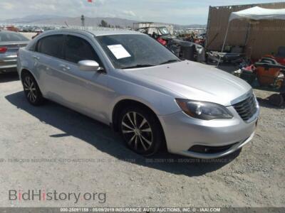 2012 Chrysler 200 Touring, silver — VIN 1C3CCBBG9CN297498, IAAI