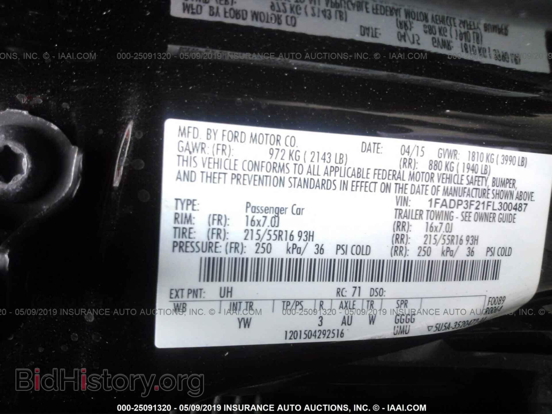 2015 FORD FOCUS - VIN: 1FADP3F21FL300487 - Photo 9