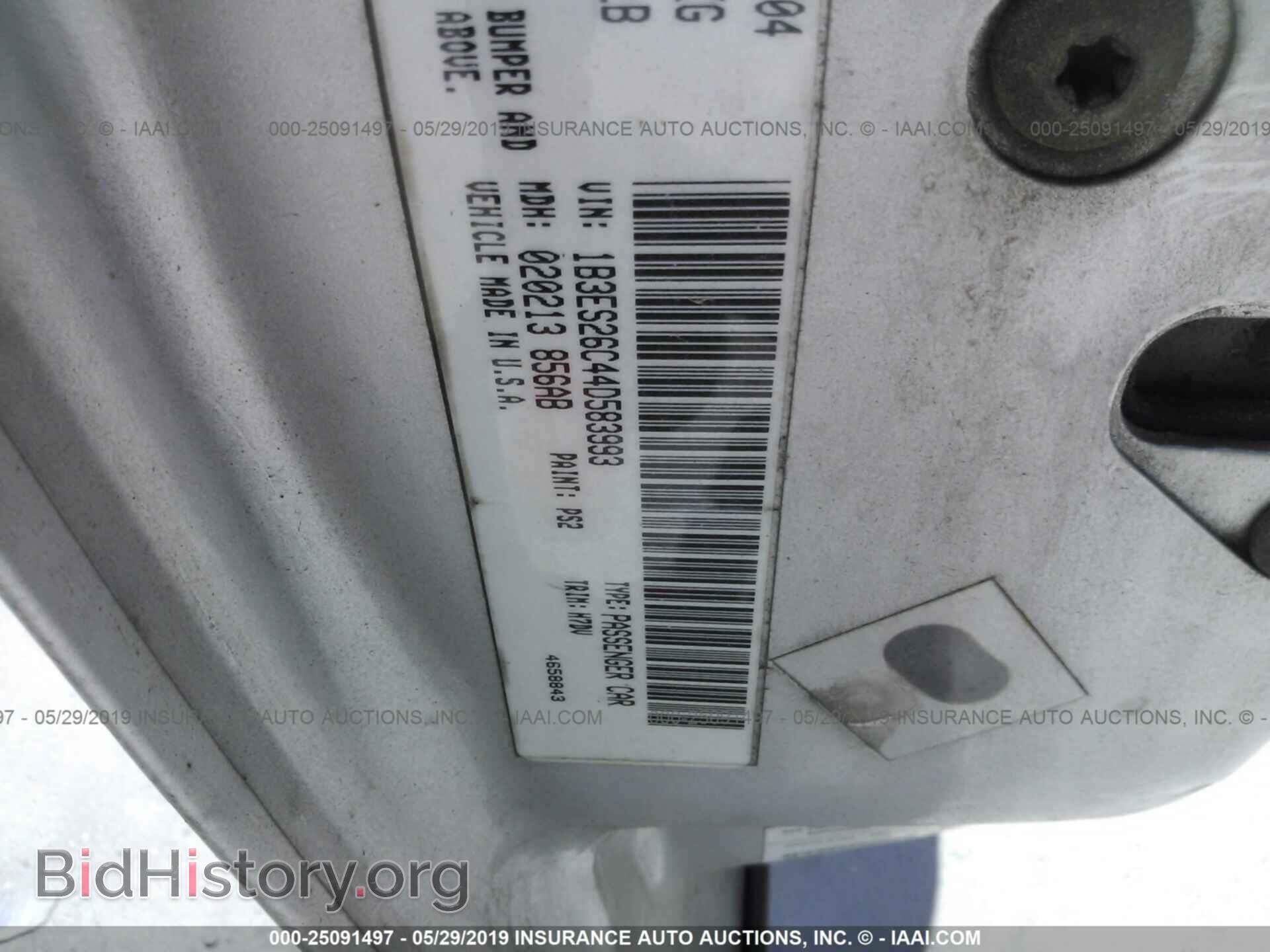 2004 DODGE NEON - VIN: 1B3ES26C44D583993 - Фото 9