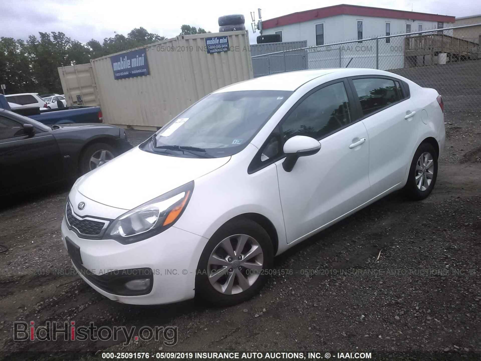 2013 KIA RIO - VIN: KNADN4A34D6227128 - Фото 2