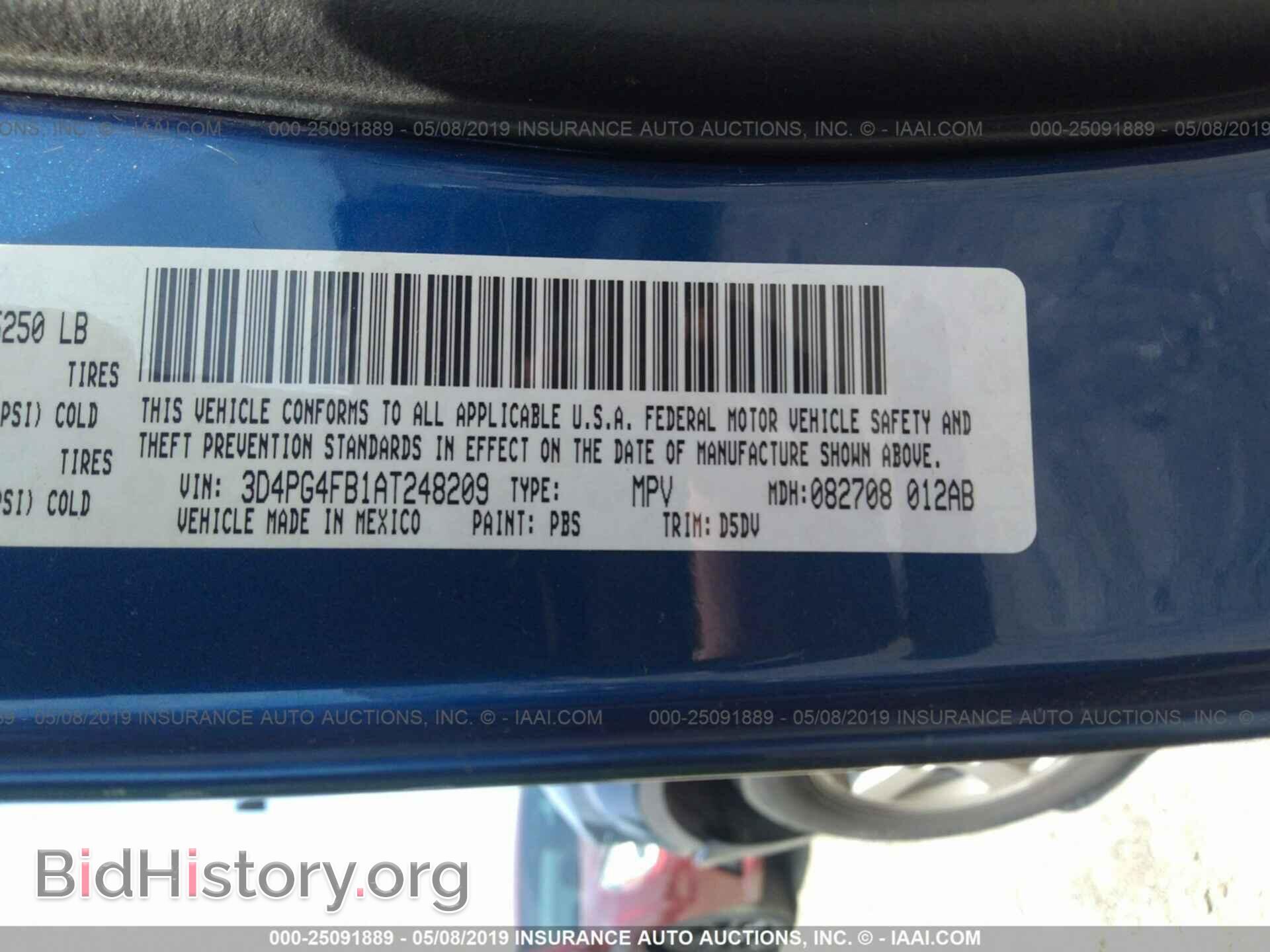 2010 DODGE JOURNEY - VIN: 3D4PG4FB1AT248209 - Фото 9