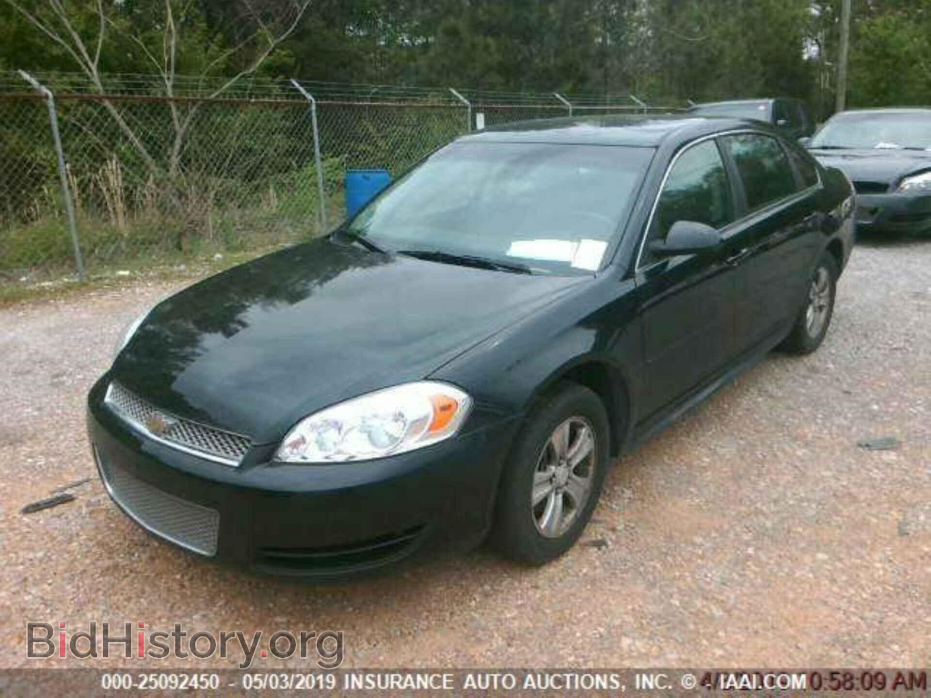 Фотография 2G1WF5E3XC1224189 - CHEVROLET IMPALA 2012
