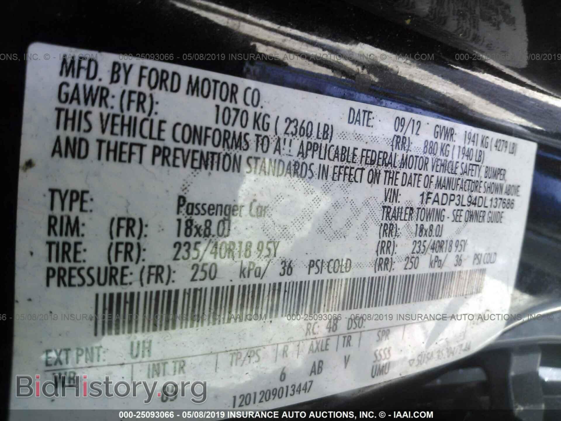 2013 FORD FOCUS - VIN: 1FADP3L94DL137686 - Photo 9