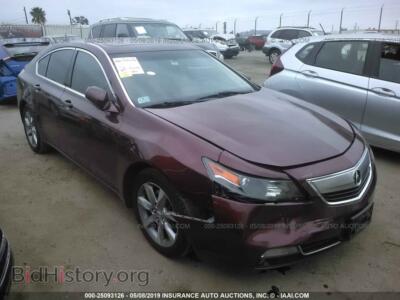 2012 Acura TL, burgundy — VIN 19UUA8F52CA029290, IAAI
