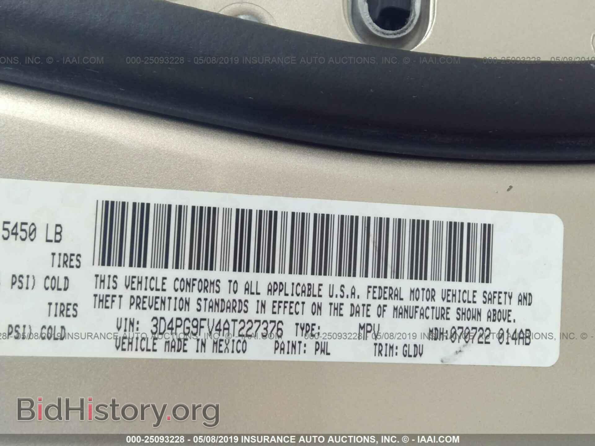 2010 DODGE JOURNEY - VIN: 3D4PG9FV4AT227376 - Photo 9