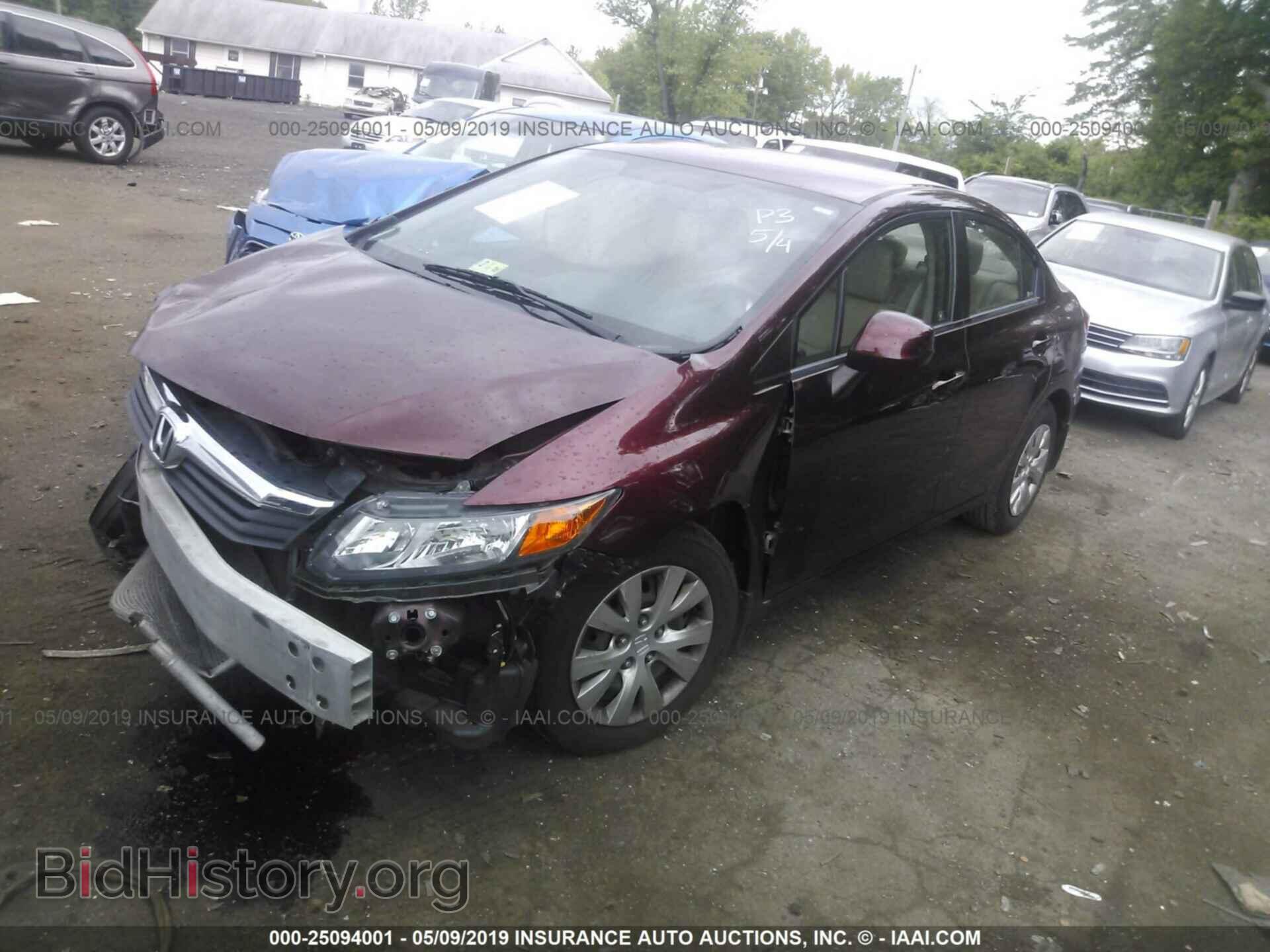2012 HONDA CIVIC - VIN: 19XFB2F57CE041952 - Фото 2