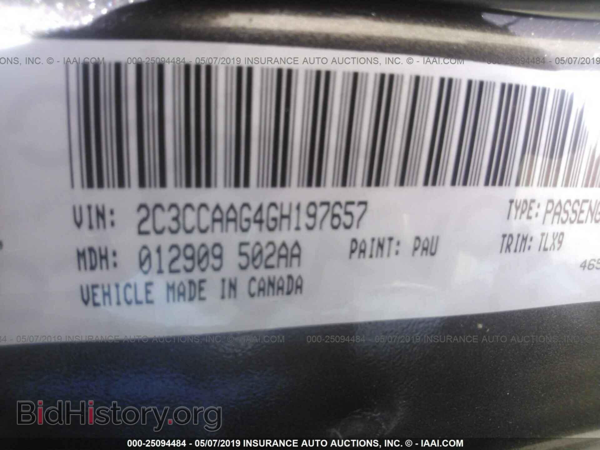 2016 CHRYSLER 300 - VIN: 2C3CCAAG4GH197657 - Фото 9