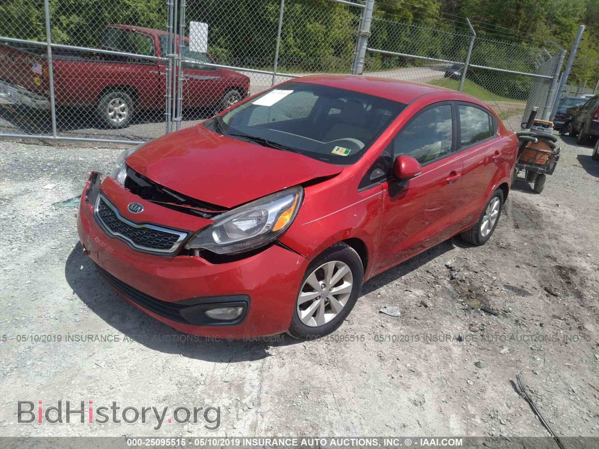 2012 KIA RIO - VIN: KNADN4A34C6093574 - Фото 2