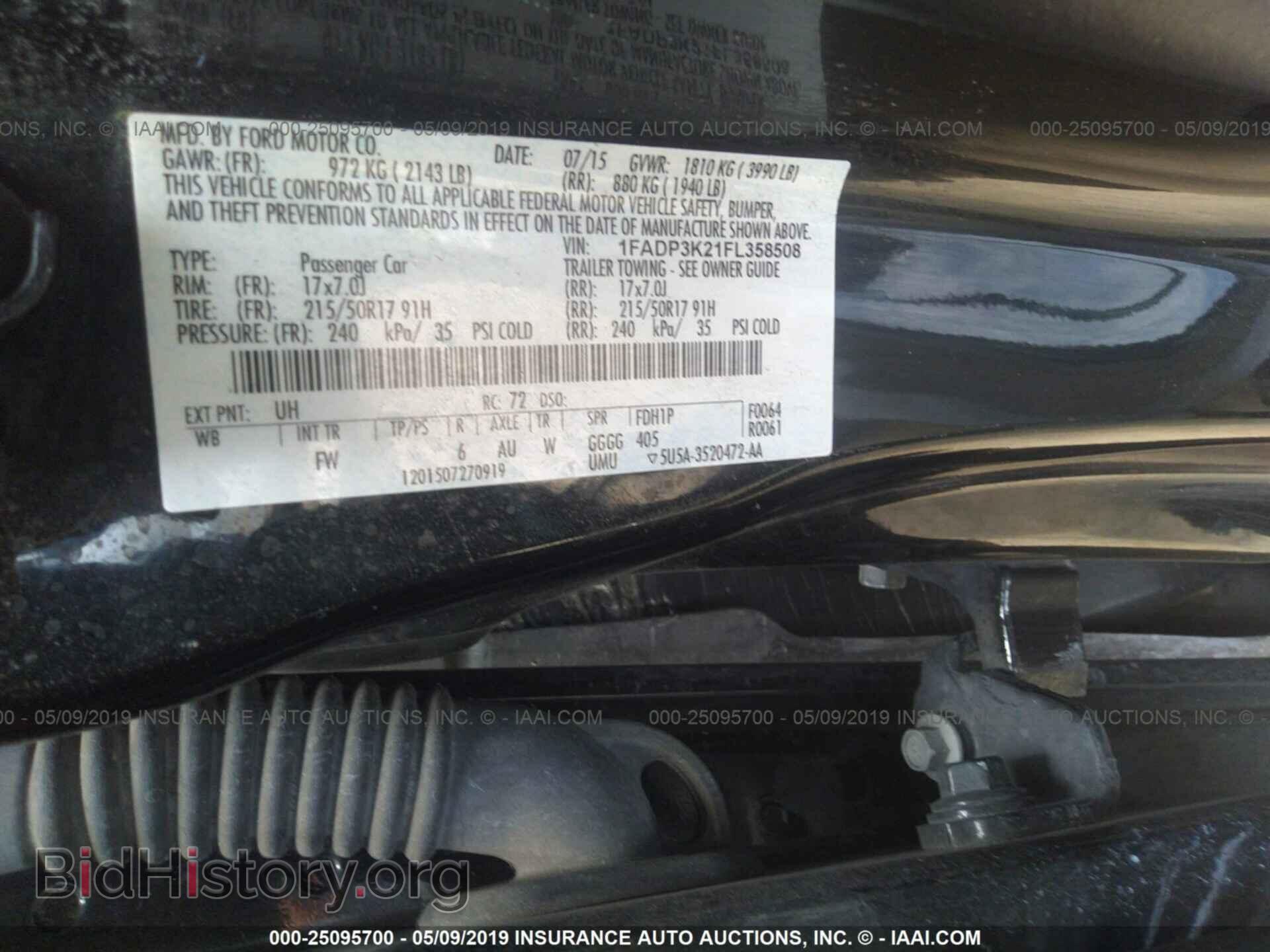2015 FORD FOCUS - VIN: 1FADP3K21FL358508 - Photo 9