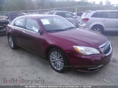 2012 Chrysler 200, красный — VIN 1C3CCBCB3CN249224, IAAI
