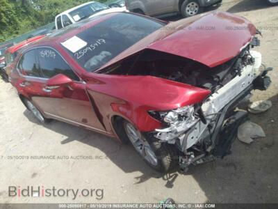 2010 Lexus LS 460, красный — VIN JTHCL5EF7A5008002, IAAI
