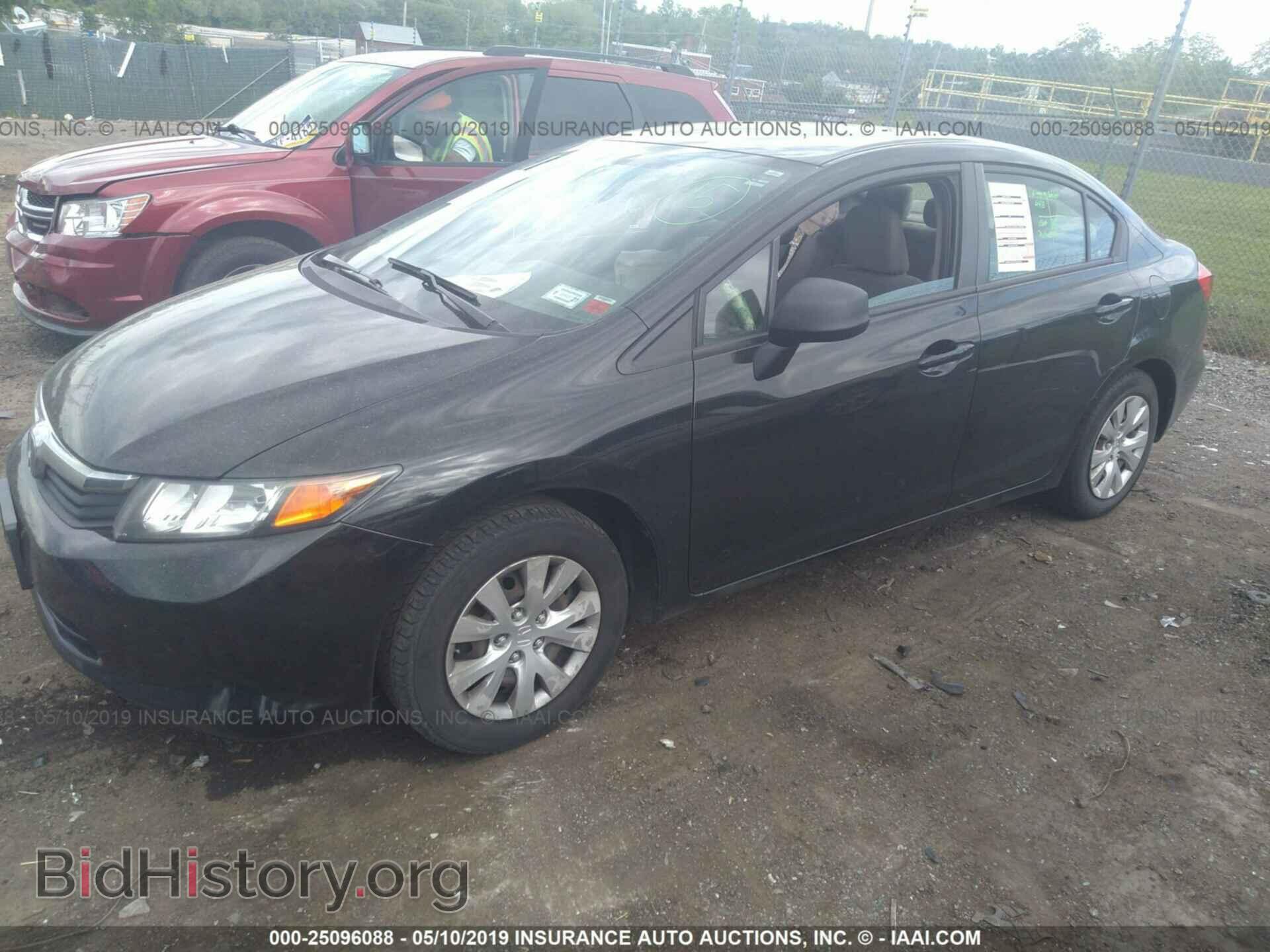 2012 HONDA CIVIC - VIN: 2HGFB2F59CH598562 - Фото 2