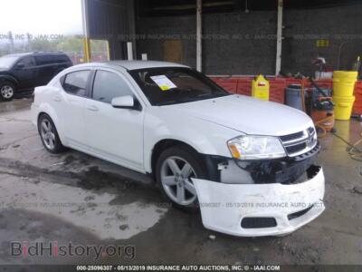 2011 Dodge AVENGER, white — VIN 1B3BD1FB7BN588885, IAAI