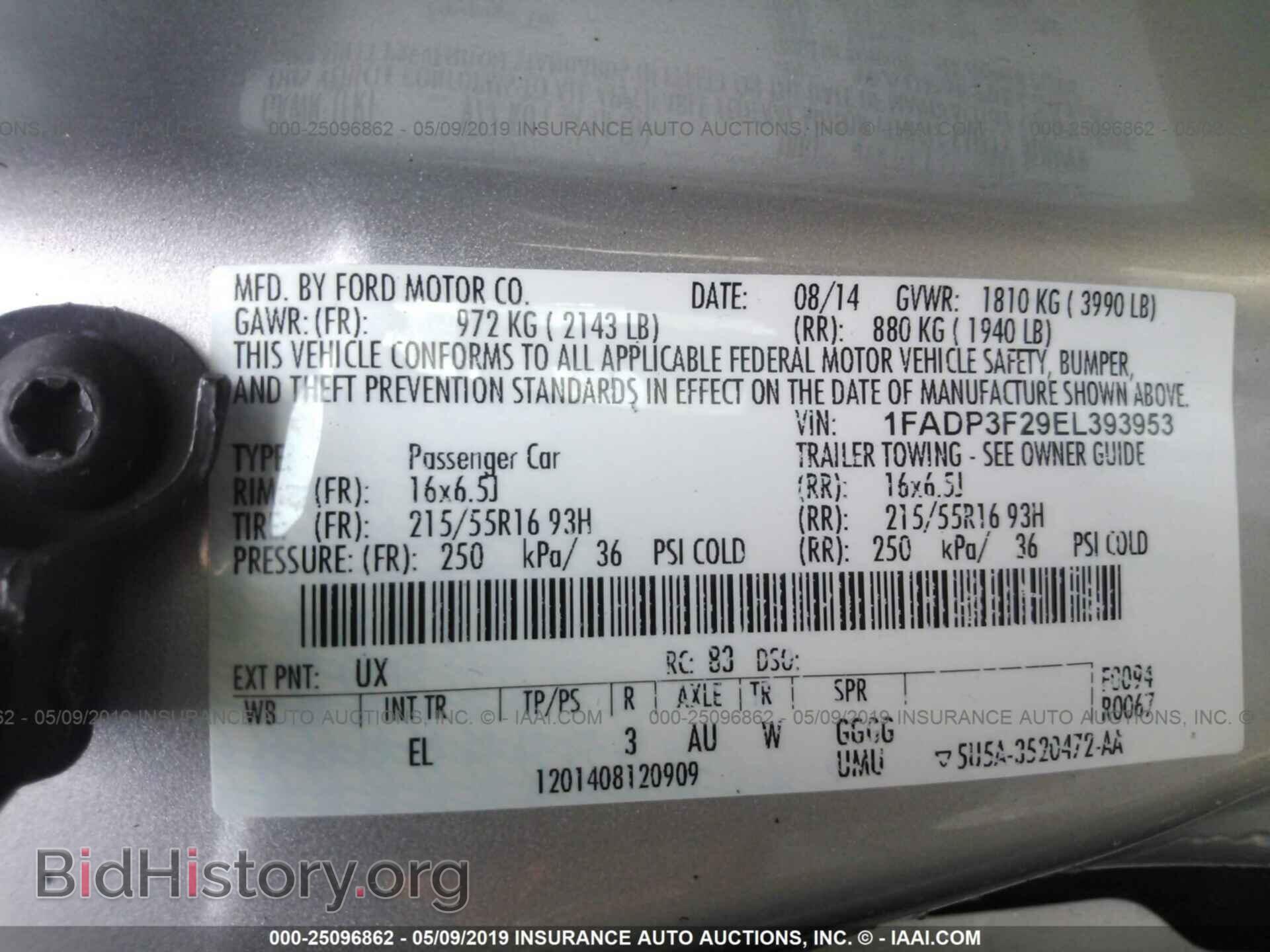 2014 FORD FOCUS - VIN: 1FADP3F29EL393953 - Photo 9