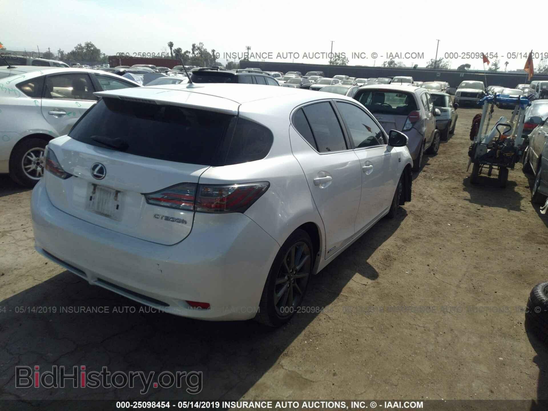 2012 LEXUS CT - VIN: JTHKD5BH6C2084295 - Фото 4