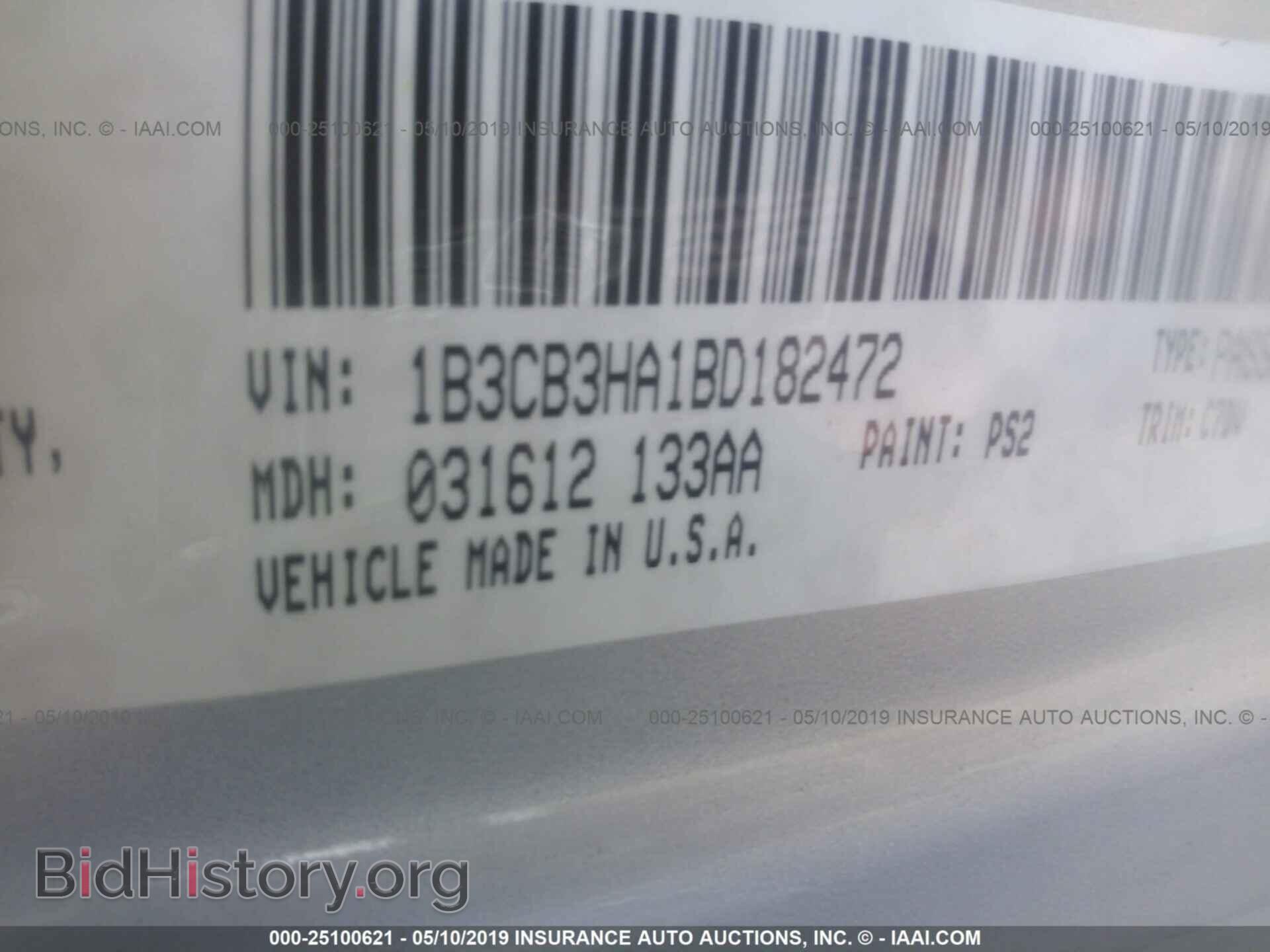 2011 DODGE CALIBER - VIN: 1B3CB3HA1BD182472 - Фото 9