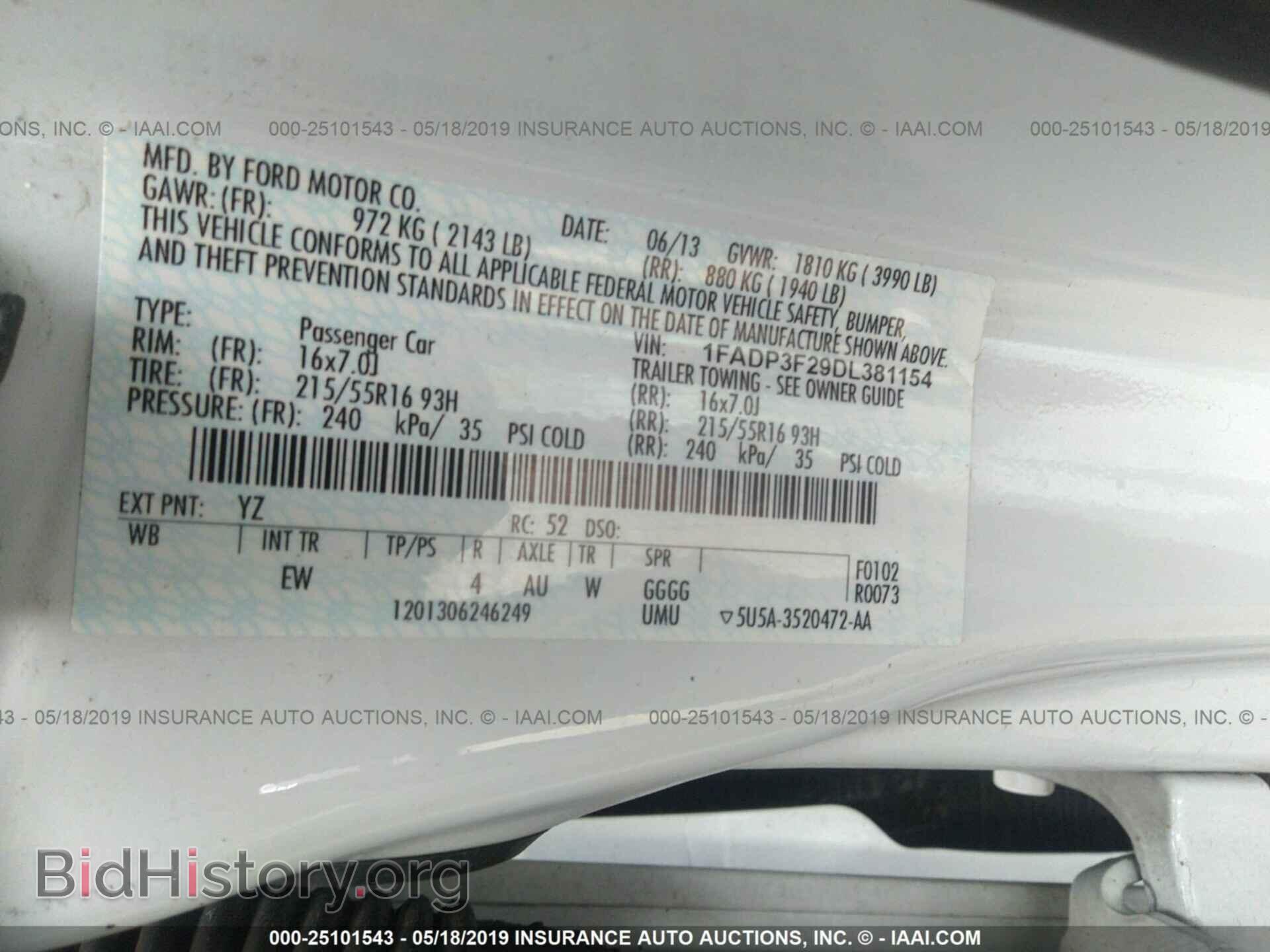 2013 FORD FOCUS - VIN: 1FADP3F29DL381154 - Photo 9