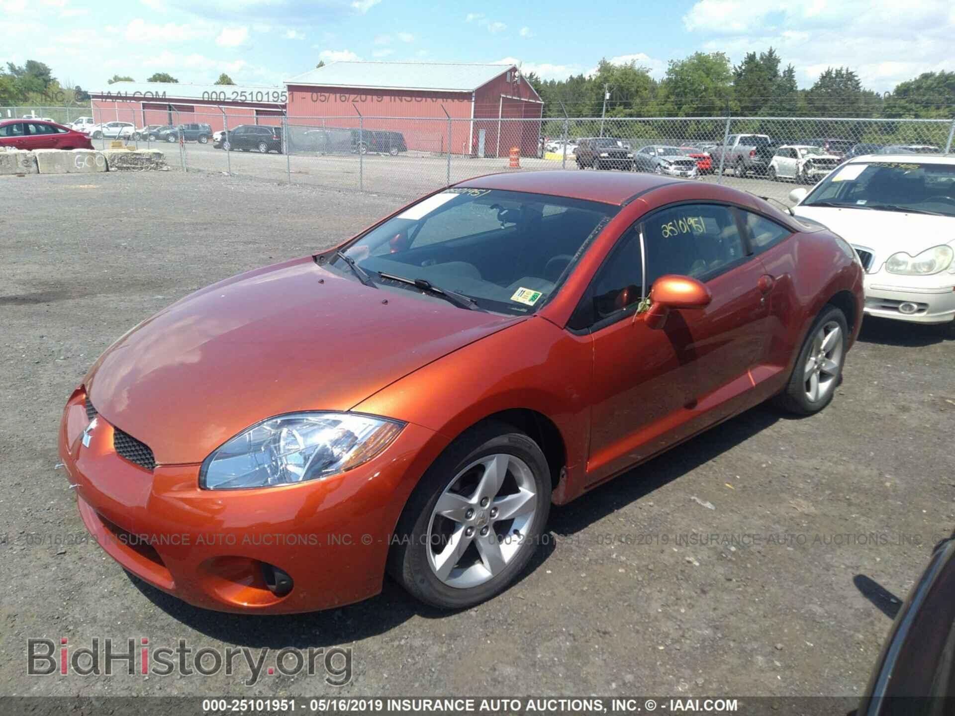 2007 MITSUBISHI ECLIPSE - VIN: 4A3AK24F27E033200 - Фото 2